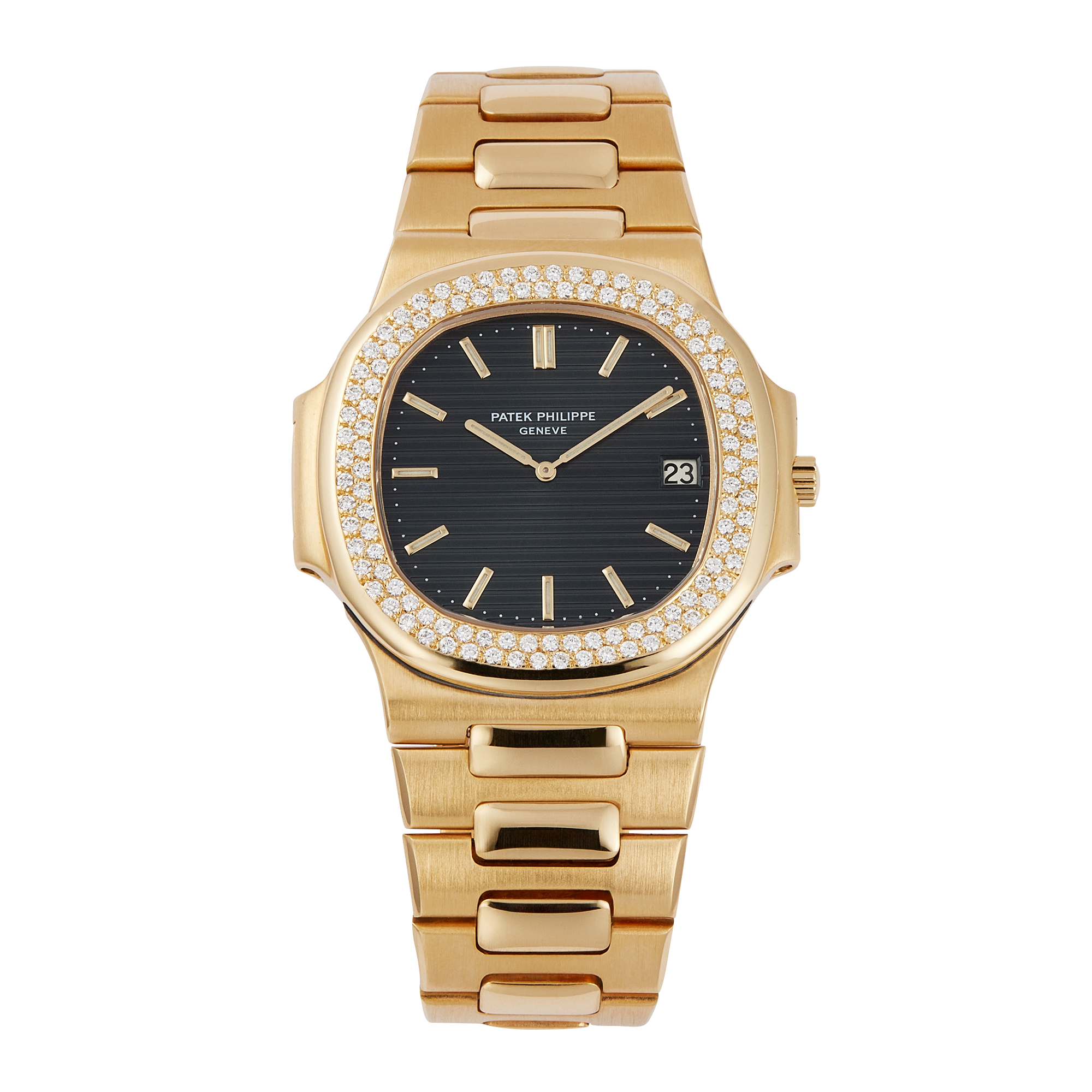 Vintage Nautilus Yellow Gold Diamond Black Dial 40mm Product Image 1