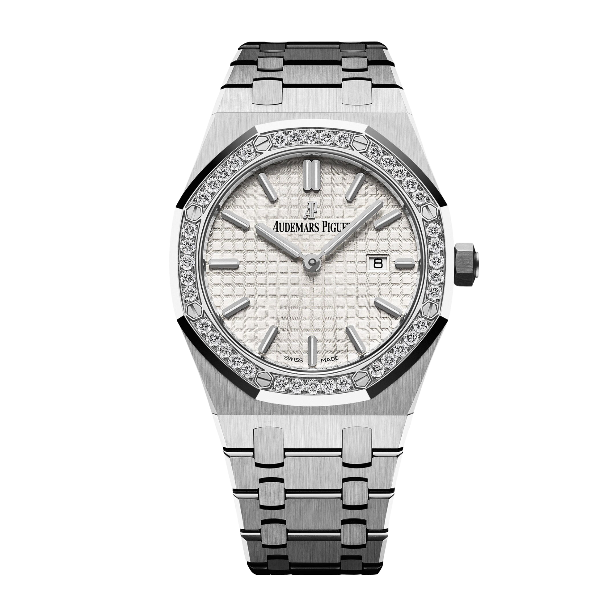 Royal Oak Quartz Steel Diamond Silver Dial 33mm Product Image 3