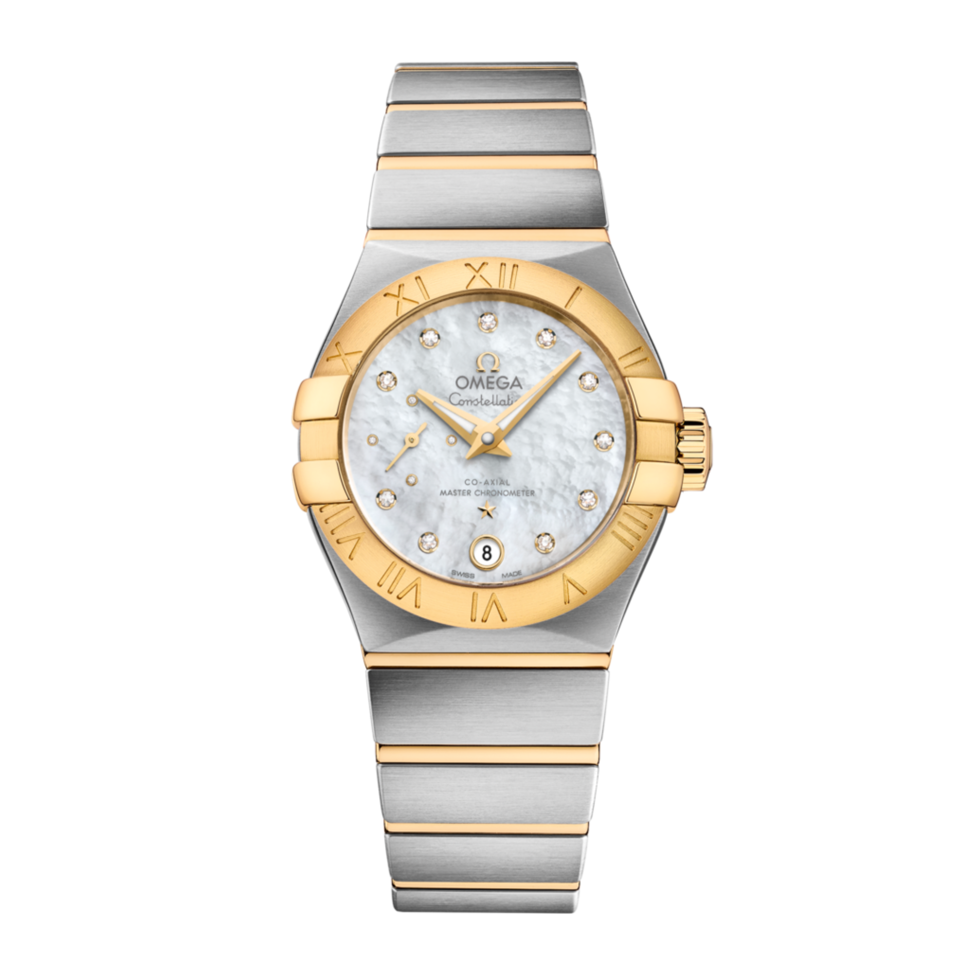 Constellation Petite Seconds Yellow Gold & Steel Mother of Pearl Dial 27mm Product Image 1