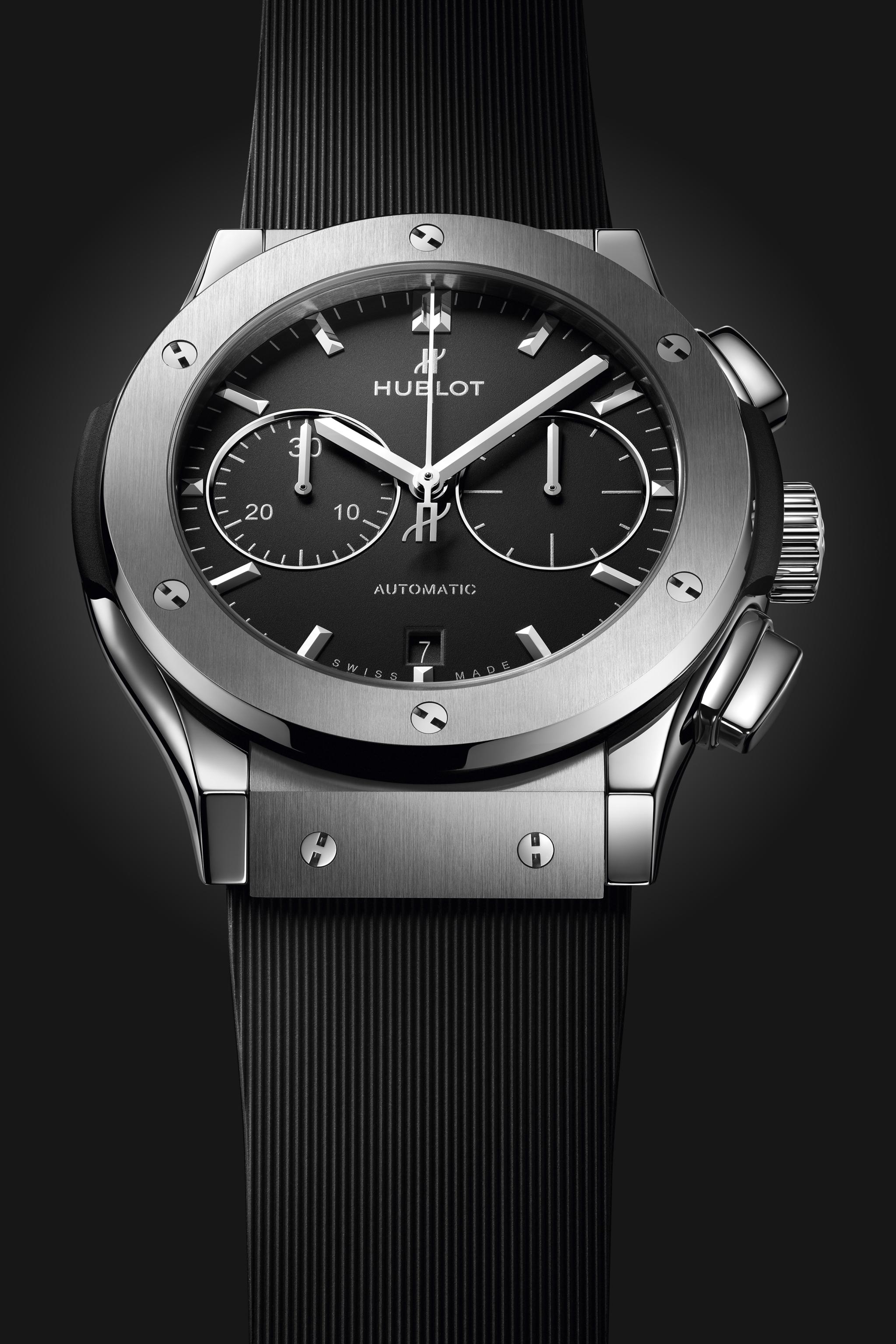 Classic Fusion Chronograph Titanium Black Dial 45mm Product Image 2