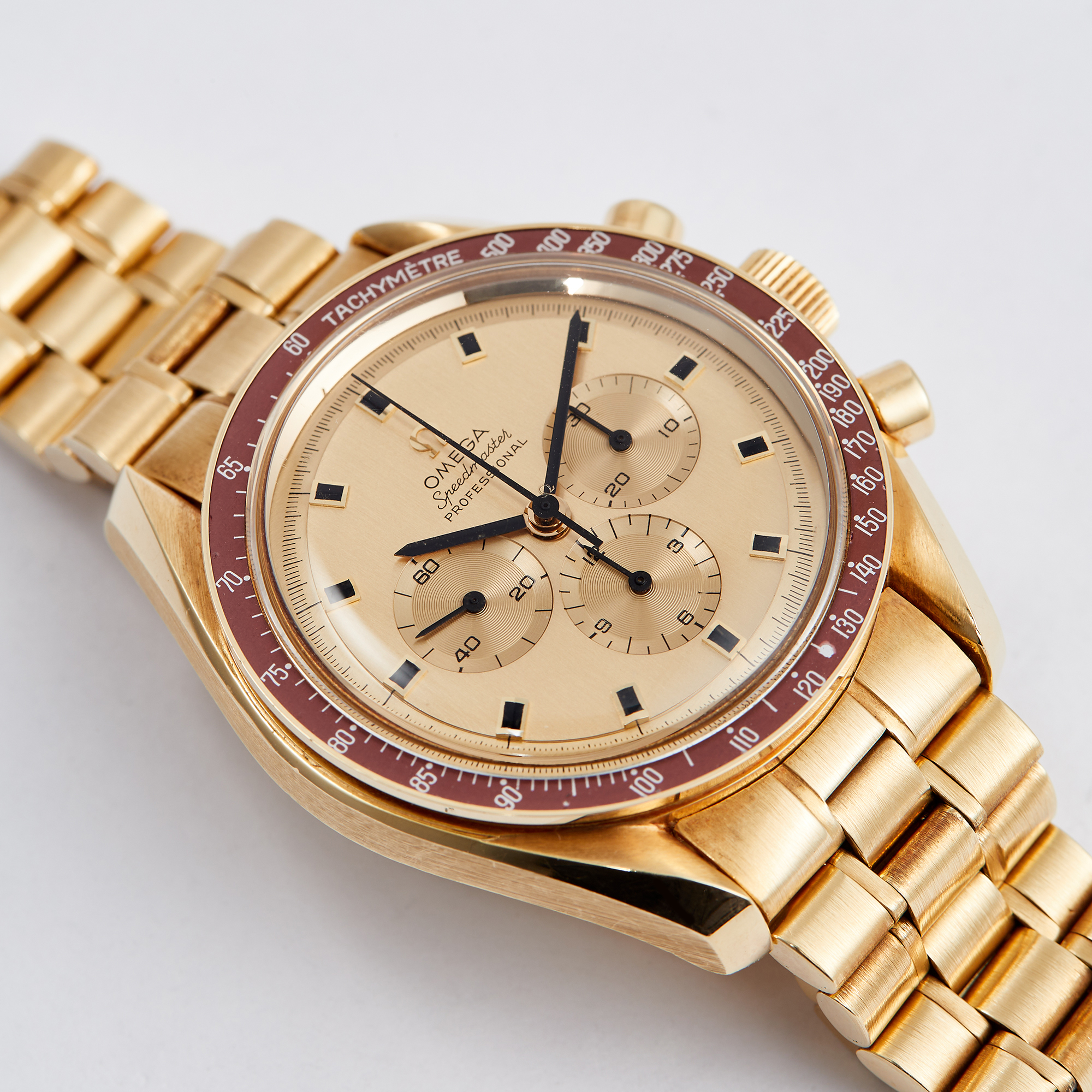 Vintage Speedmaster Professional Moonwatch Apollo XI Yellow Gold Champagne Dial Product Image 2