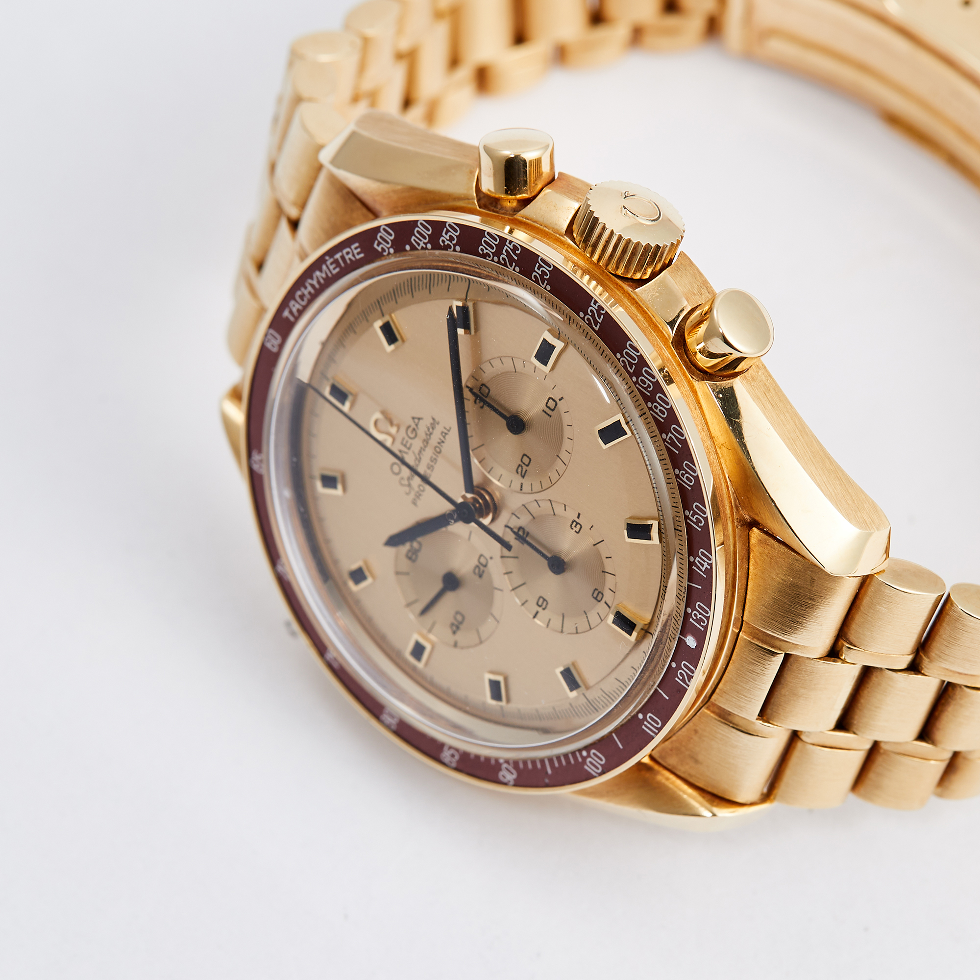 Vintage Speedmaster Professional Moonwatch Apollo XI Yellow Gold Champagne Dial Product Image 3