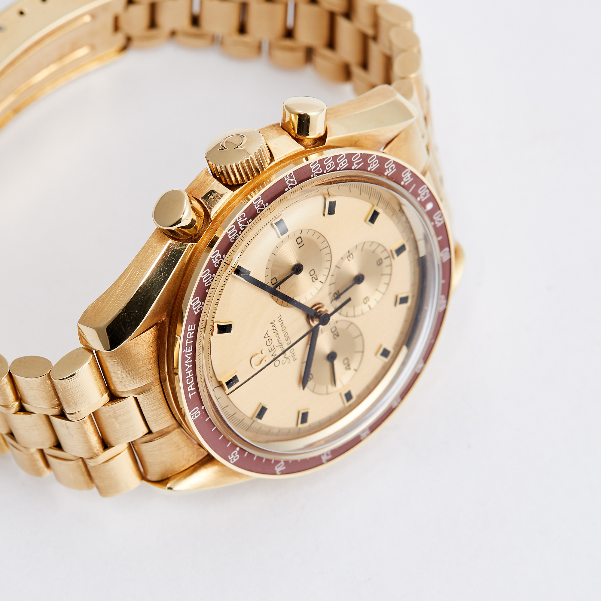 Vintage Speedmaster Professional Moonwatch Apollo XI Yellow Gold Champagne Dial Product Image 4