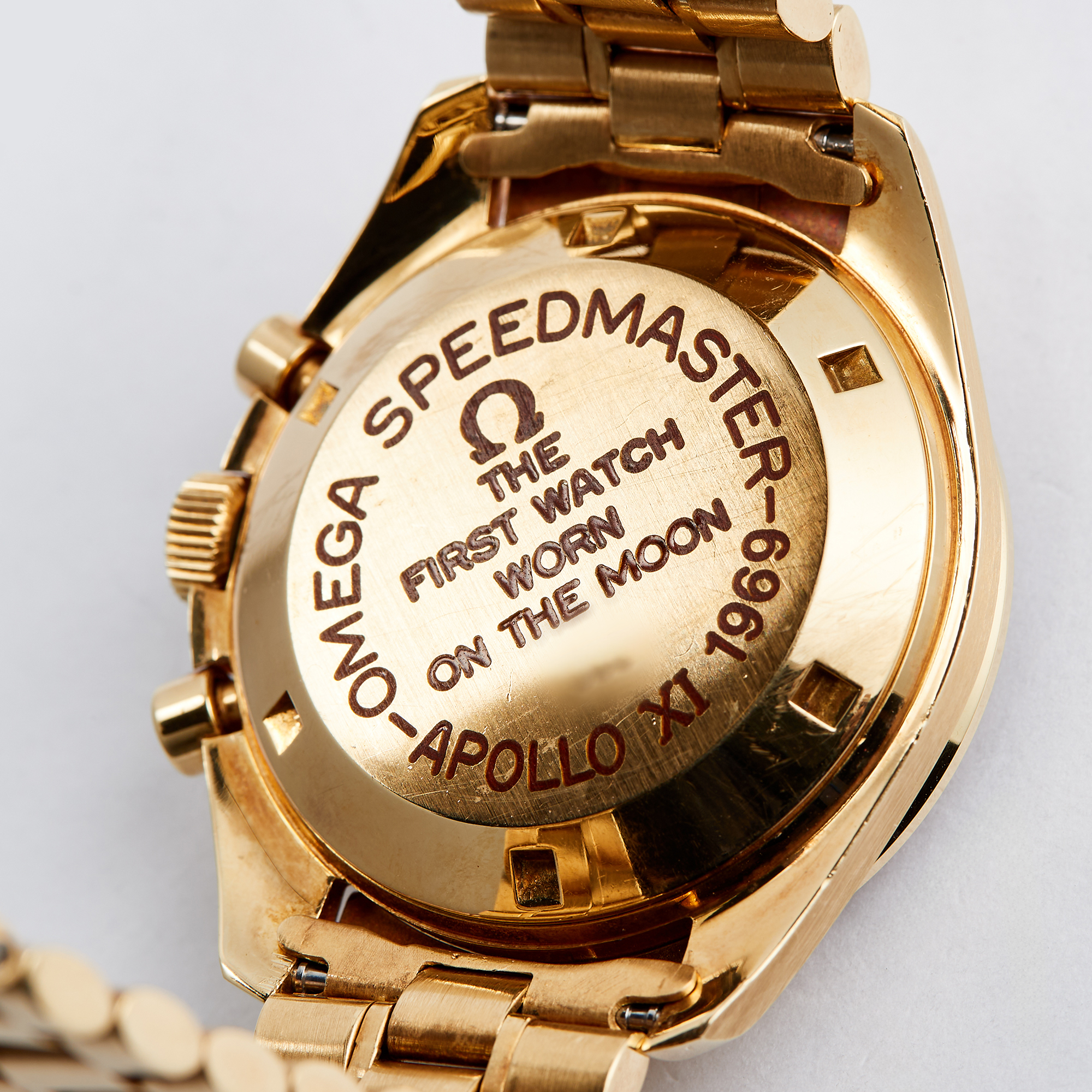 Vintage Speedmaster Professional Moonwatch Apollo XI Yellow Gold Champagne Dial Product Image 5