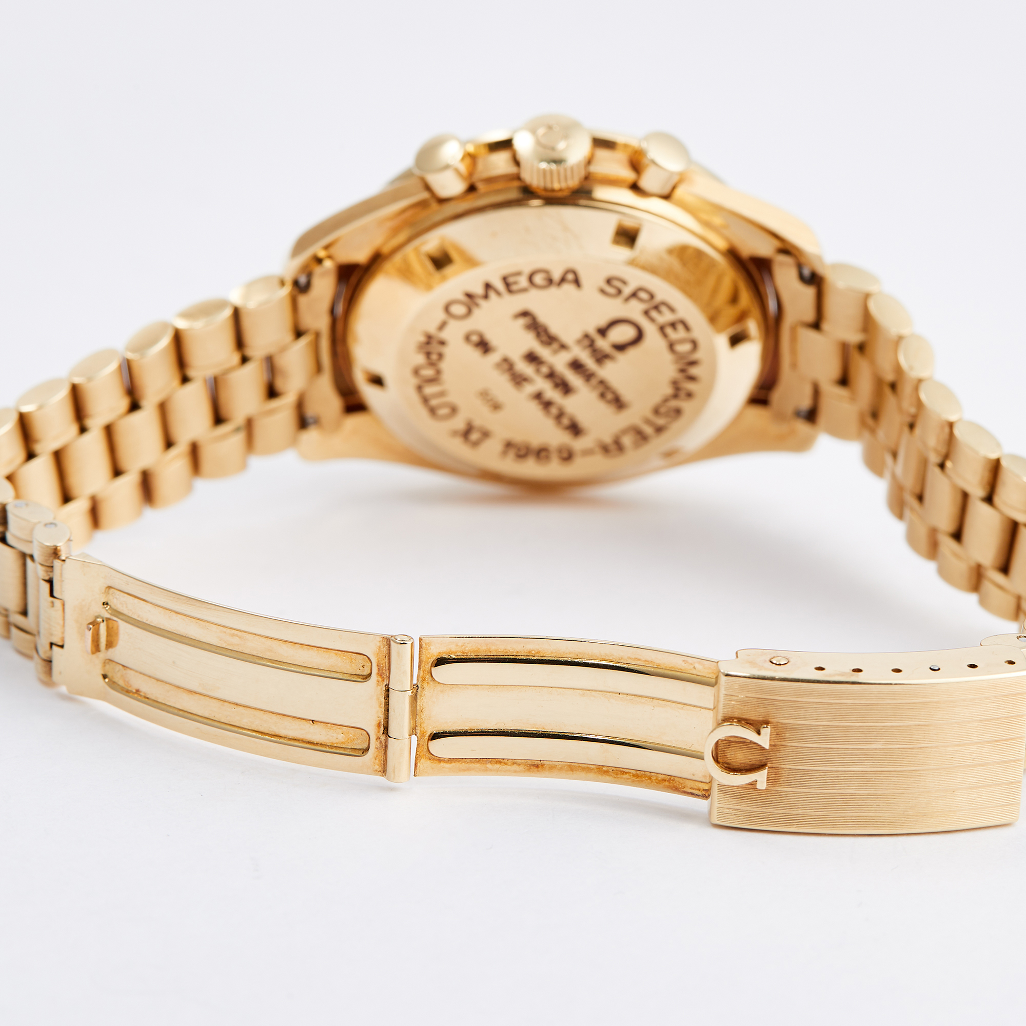 Vintage Speedmaster Professional Moonwatch Apollo XI Yellow Gold Champagne Dial Product Image 8