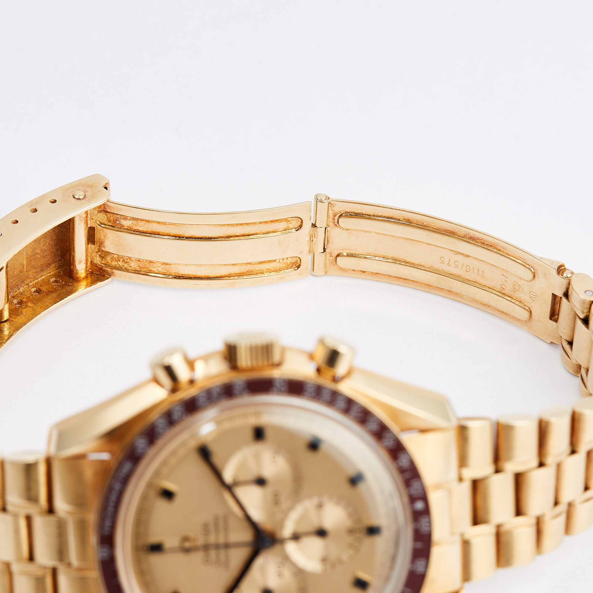 Vintage Speedmaster Professional Moonwatch Apollo XI Yellow Gold Champagne Dial Product Image 9
