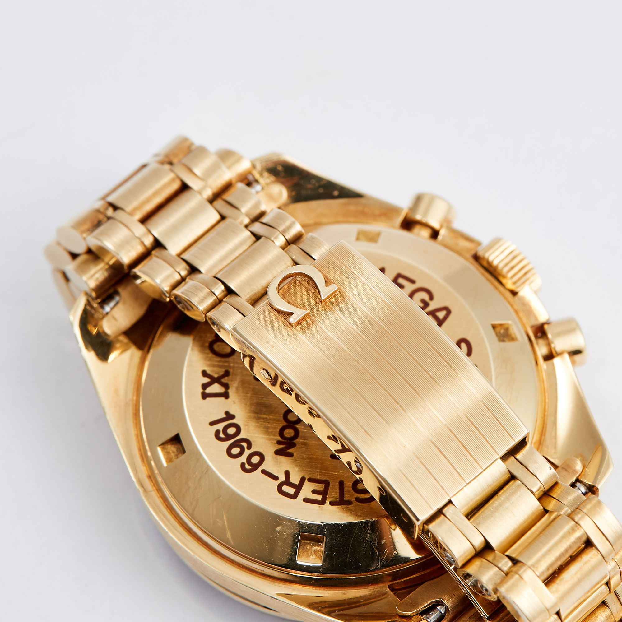 Vintage Speedmaster Professional Moonwatch Apollo XI Yellow Gold Champagne Dial Product Image 10