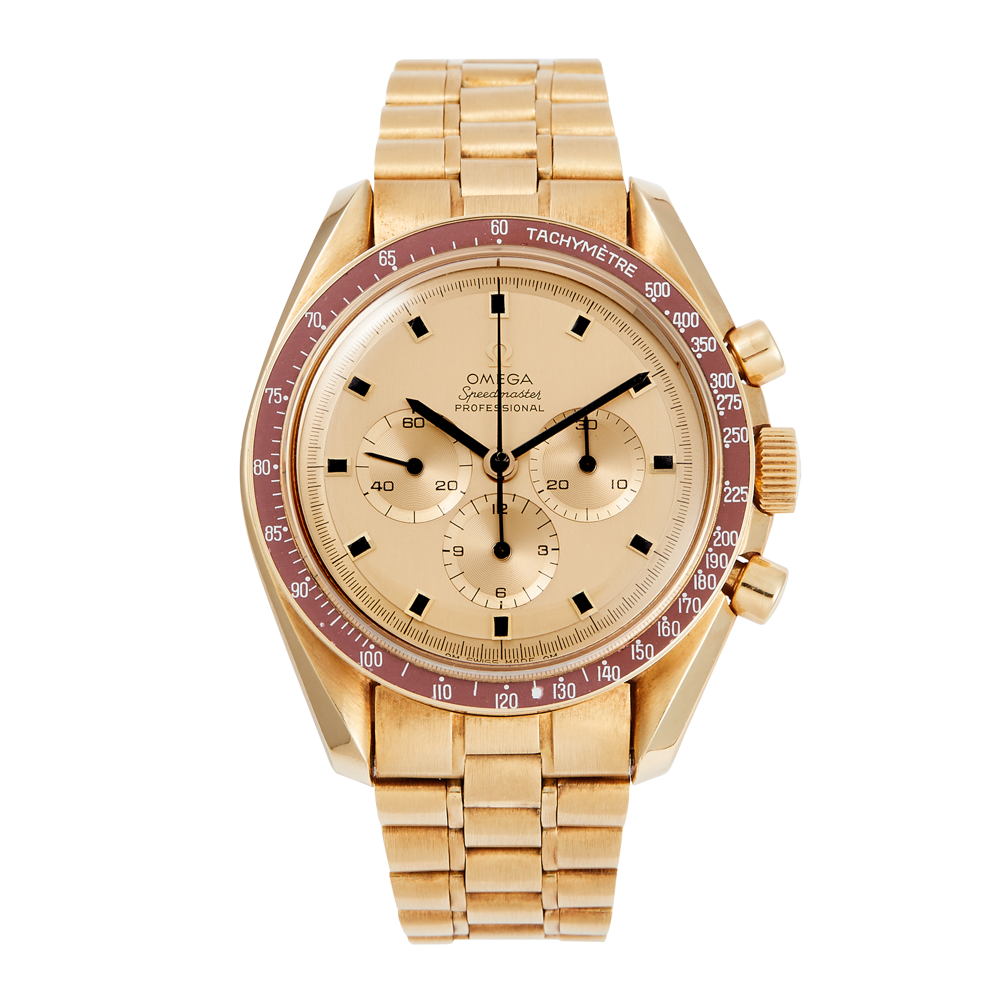Vintage Speedmaster Professional Moonwatch Apollo XI Yellow Gold Champagne Dial Product Image 1