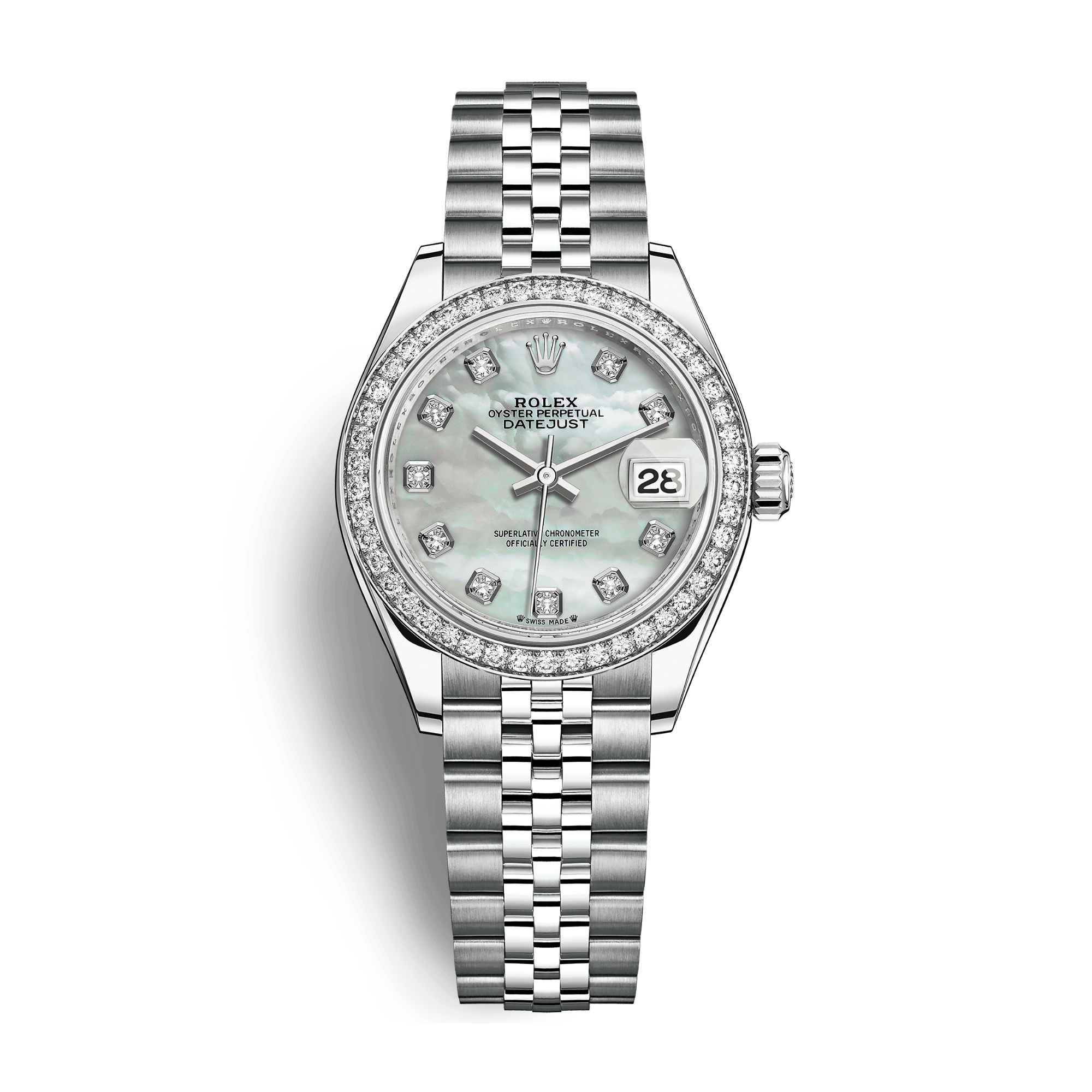 Rolex Lady-Datejust Steel Jubilee Mother of Pearl Dial 28mm