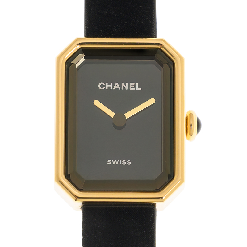 Premiere Ribbon Yellow Gold Black Dial 15mm Product Image 2