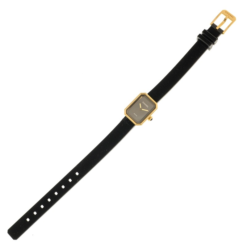 Premiere Ribbon Yellow Gold Black Dial 15mm Product Image 4