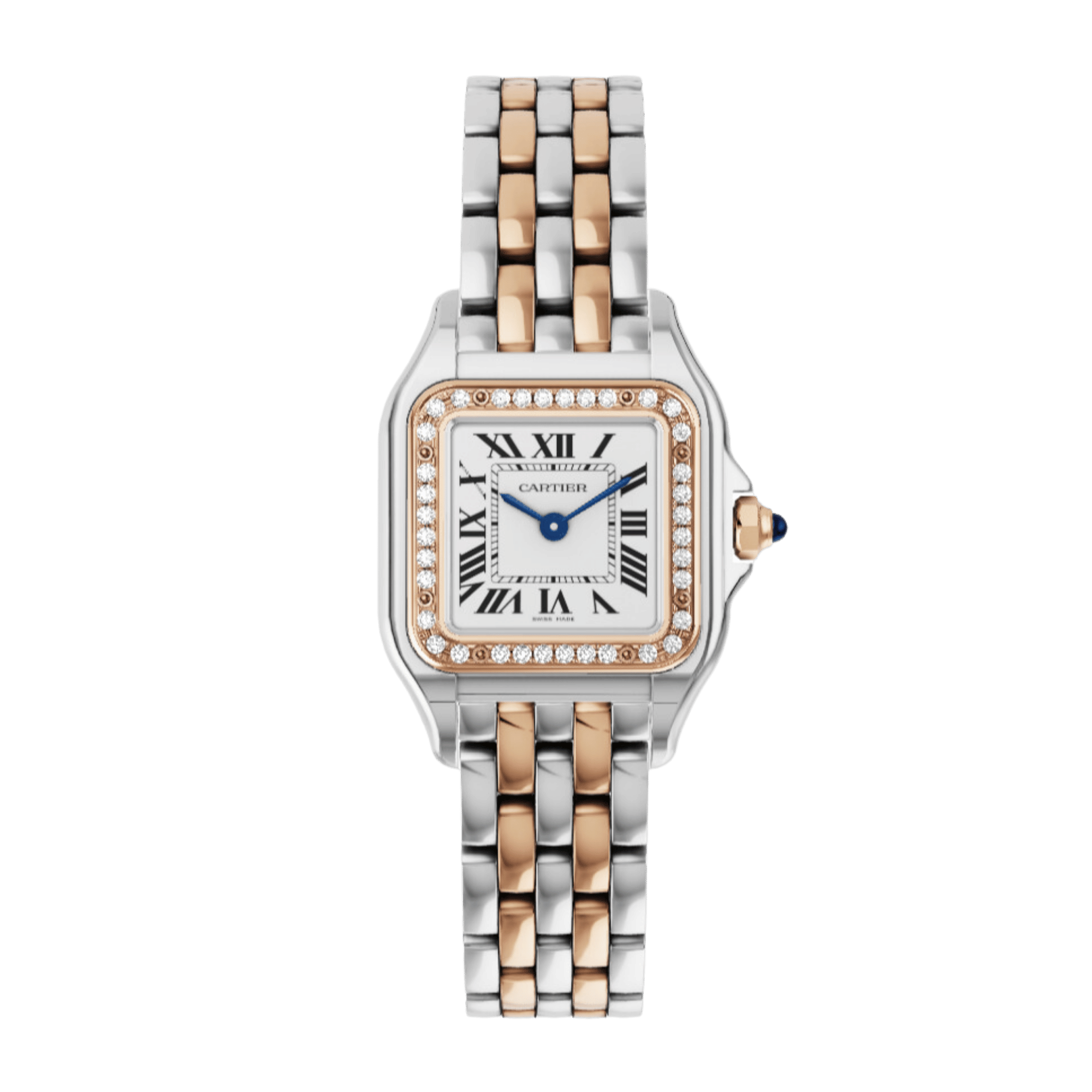 Panthère de Cartier Rose Gold & Steel Diamond White Dial 22mm Product Image