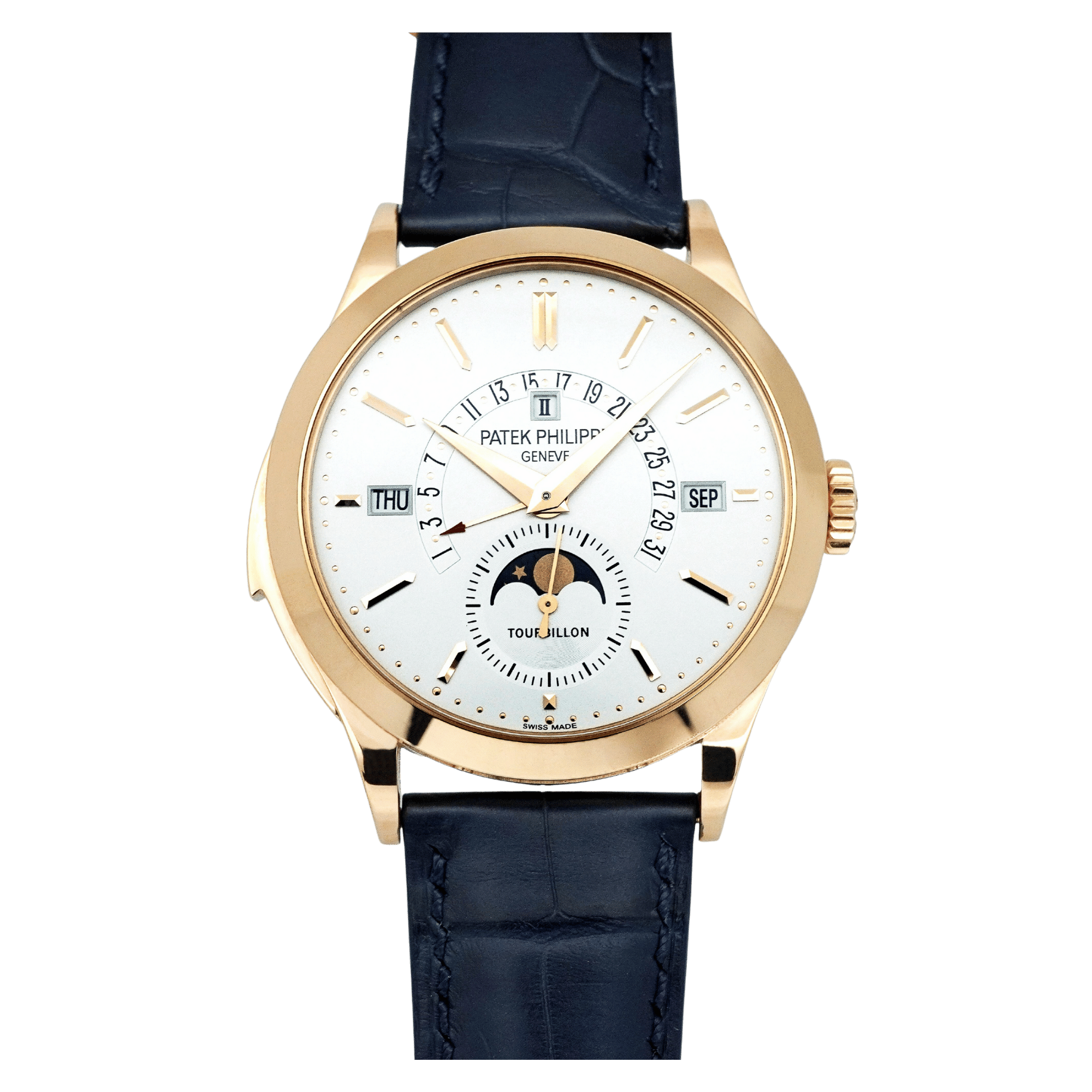 Tourbillon Minute Repeater Perpetual Calendar Rose Gold White Dial 39mm Product Image