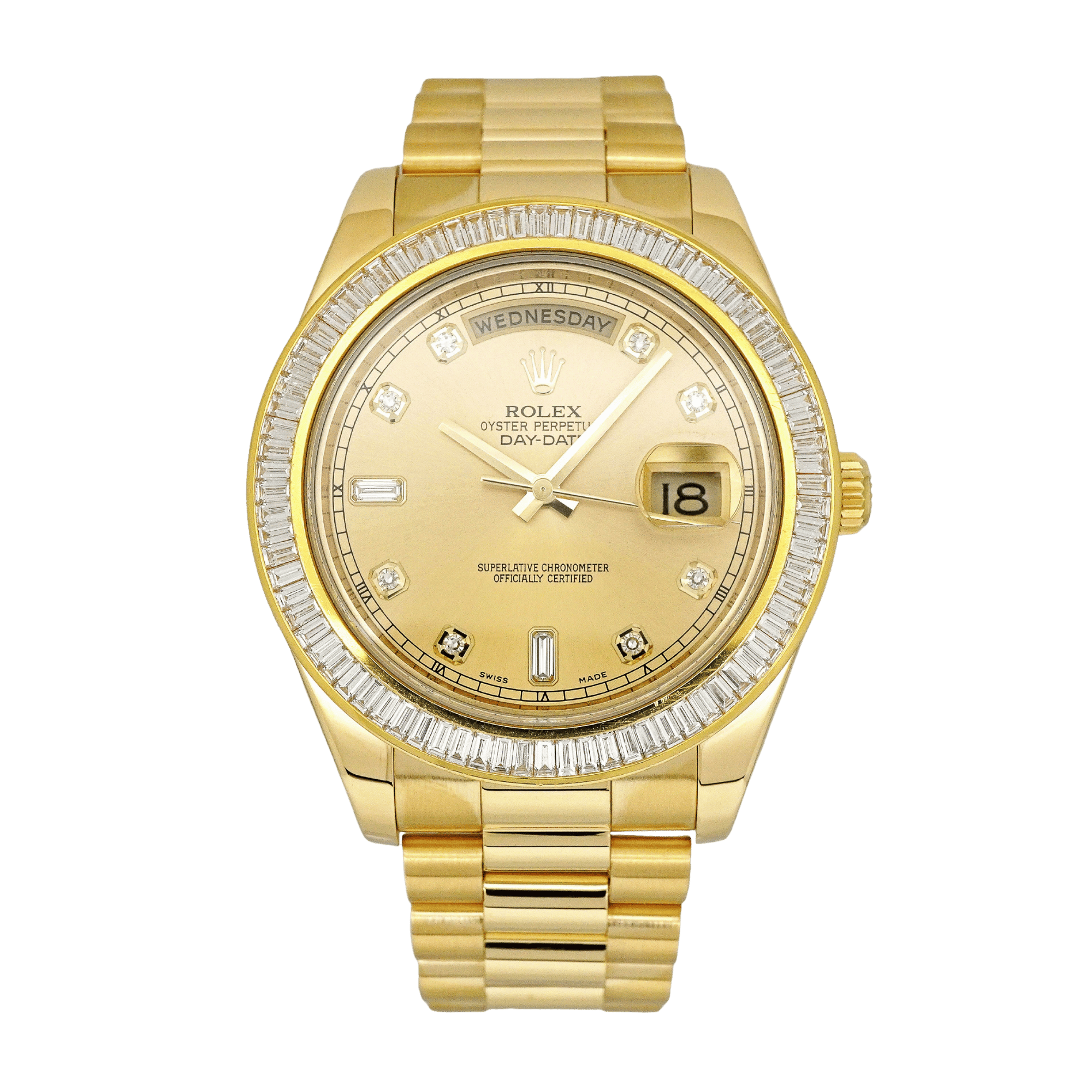 Day-Date Yellow Gold Diamond Champagne Dial 41mm Product Image