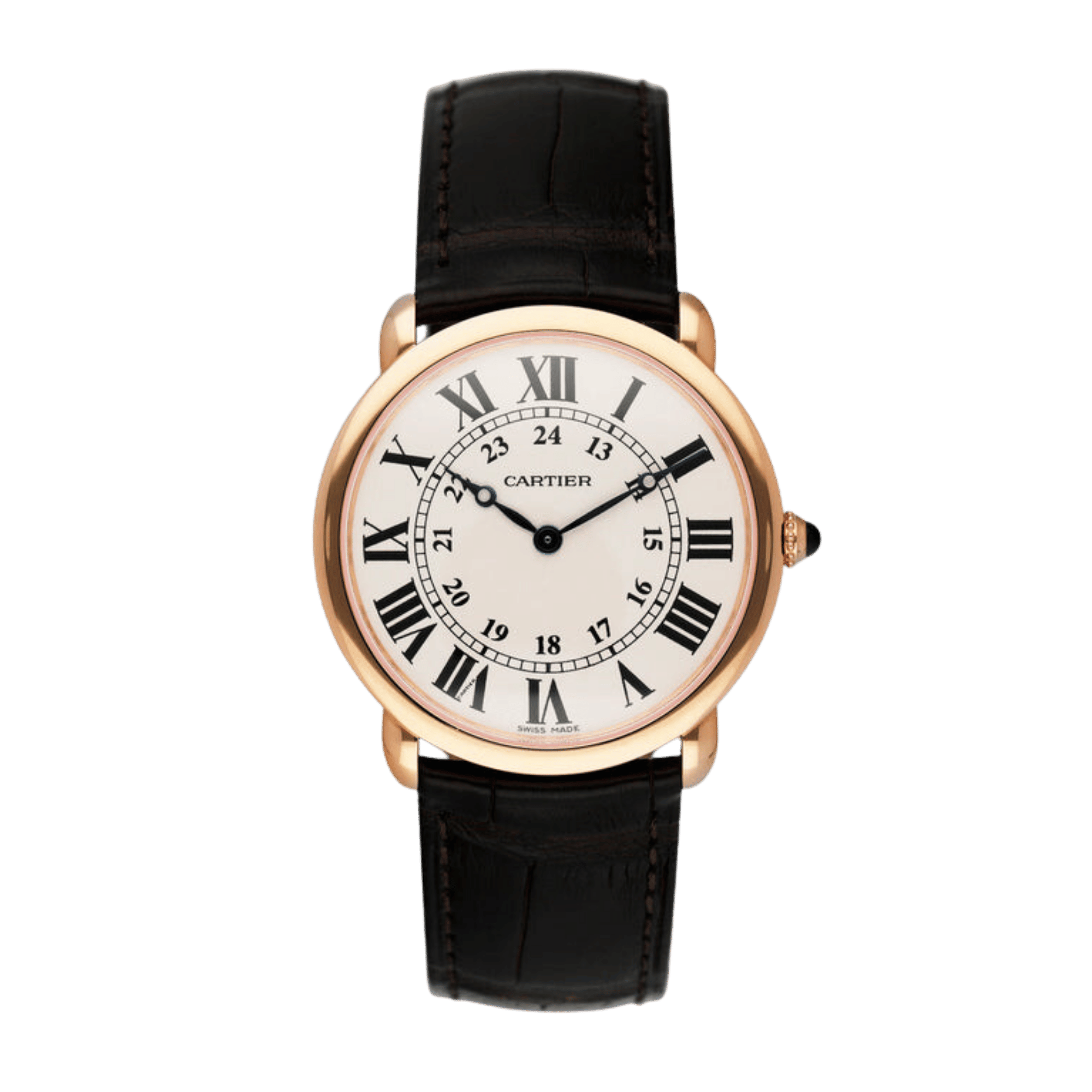 Ronde Louis Rose Gold White Dial 36mm Product Image