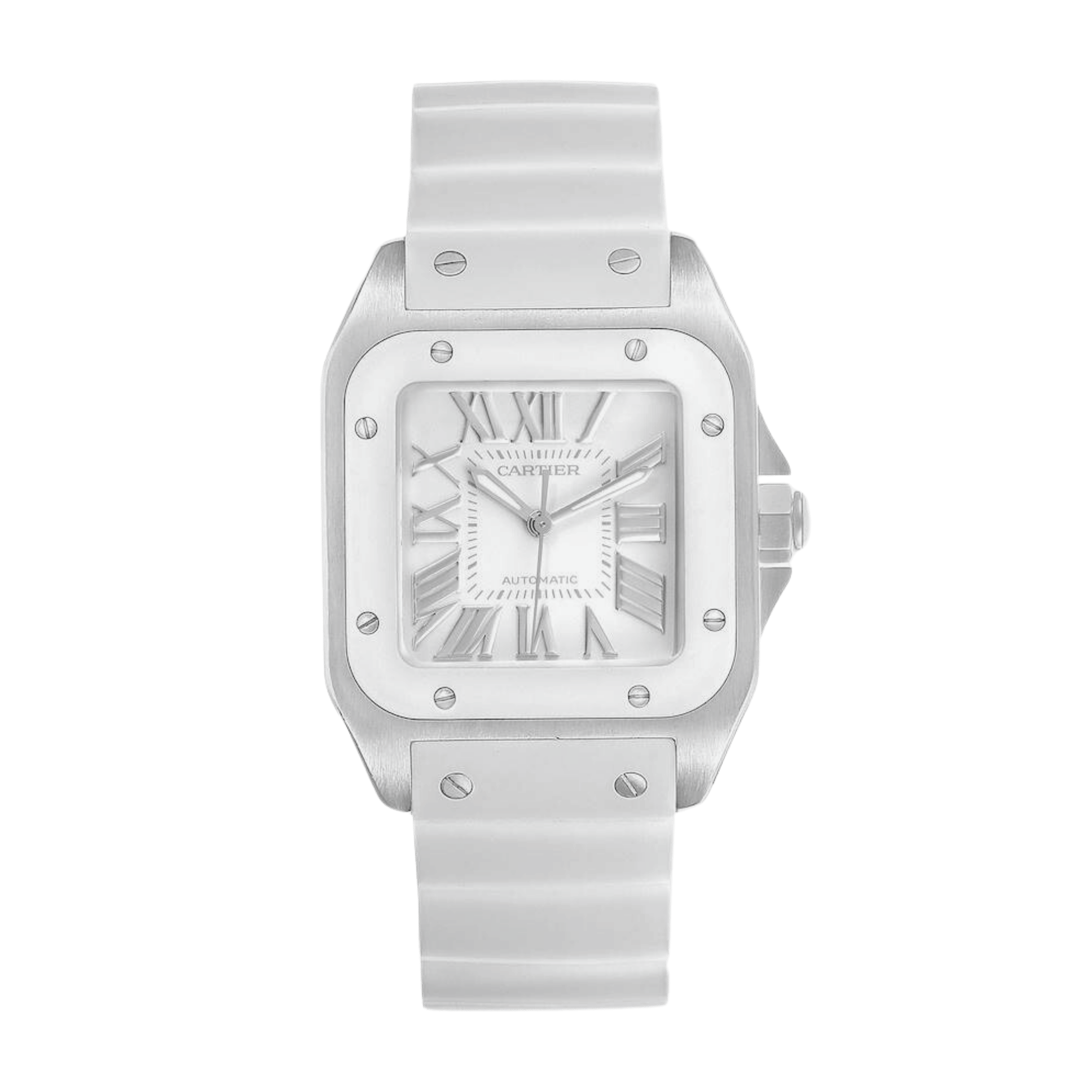Santos 100 Steel White Dial 32mm Product Image