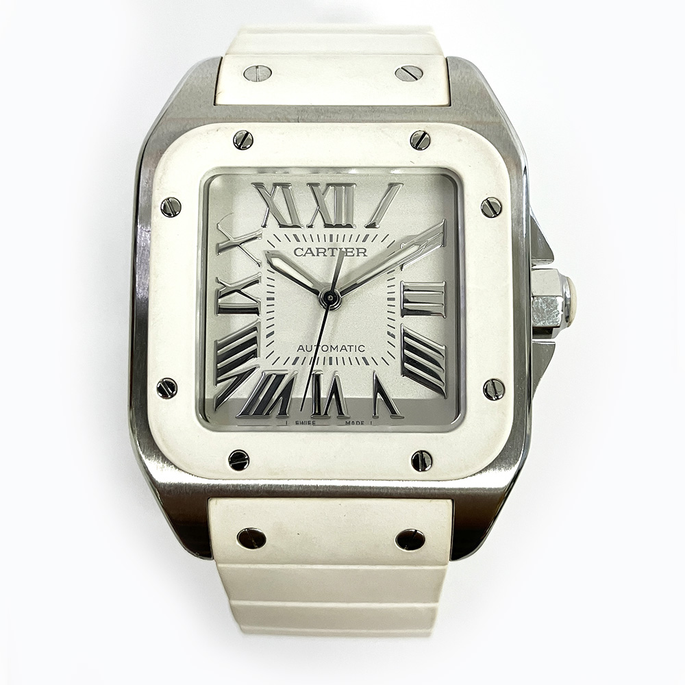 Santos 100 Steel White Dial 32mm Product Image 2