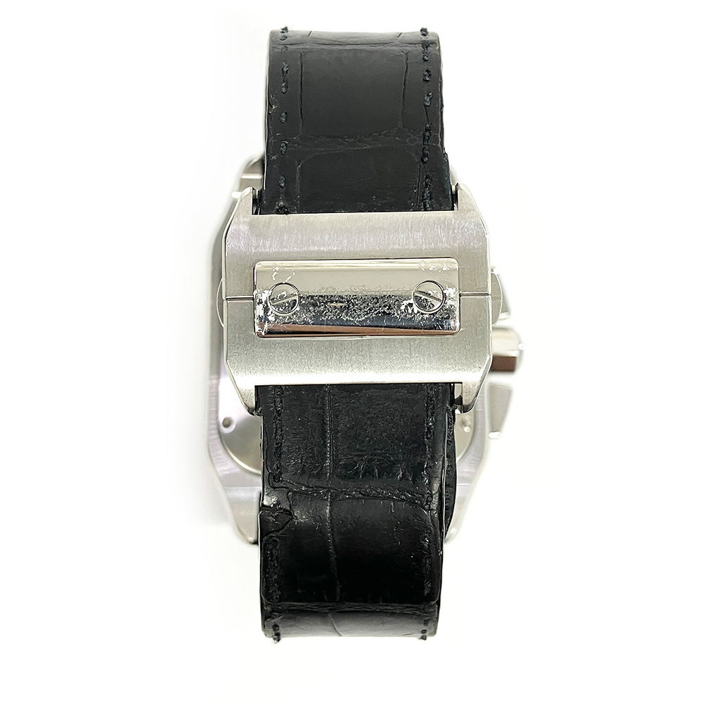Santos 100 Chronograph Steel White Dial 42mm Product Image 4