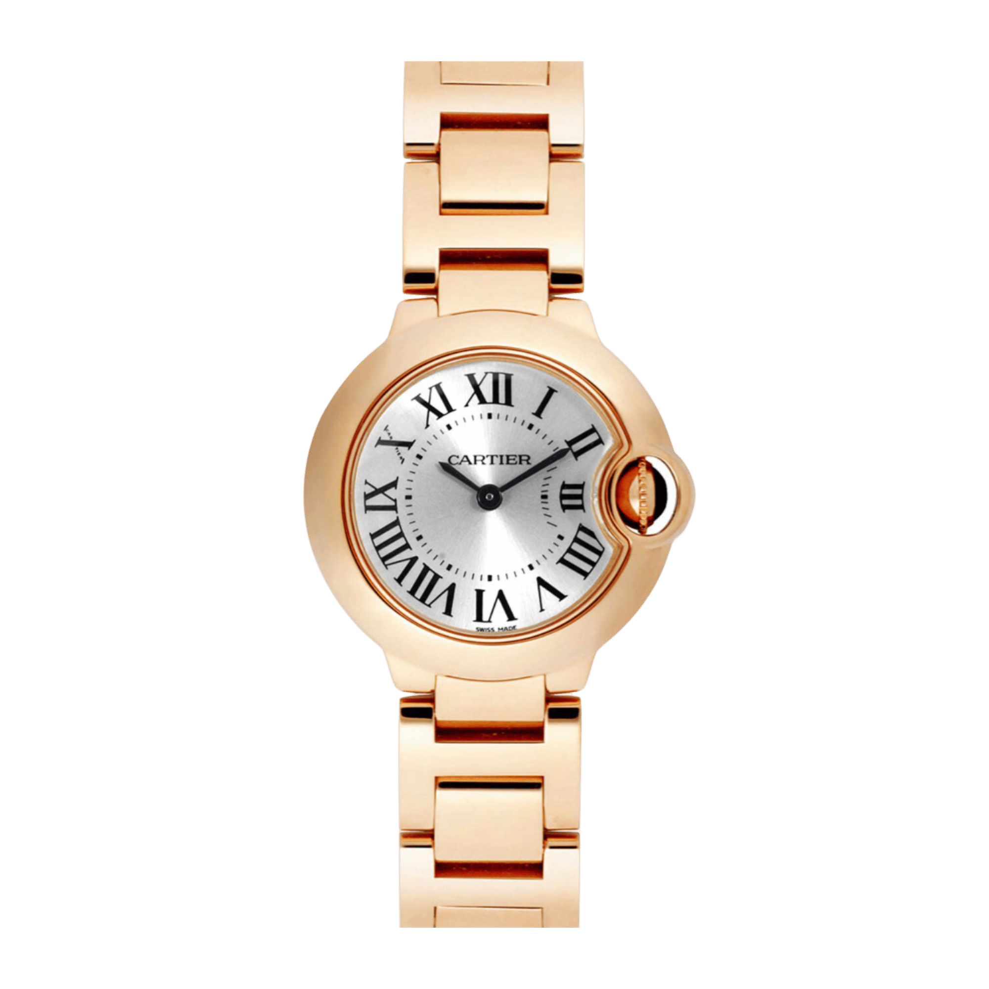 Ballon Bleu de Cartier Rose Gold Silver Dial 28mm Product Image 1