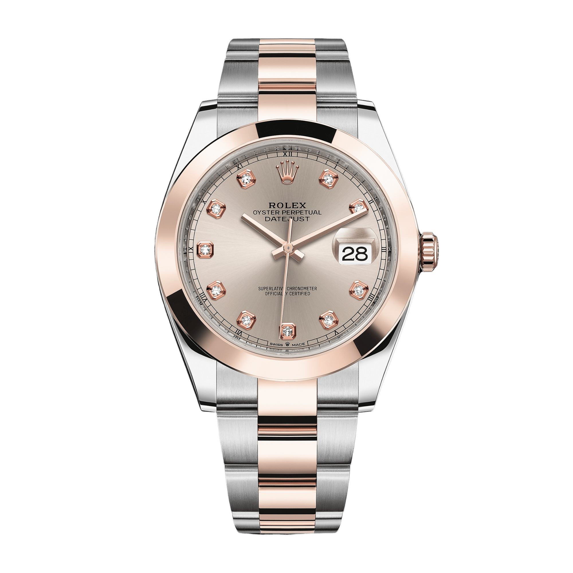 Datejust Rose Gold & Steel Pink Dial 41mm Product Image