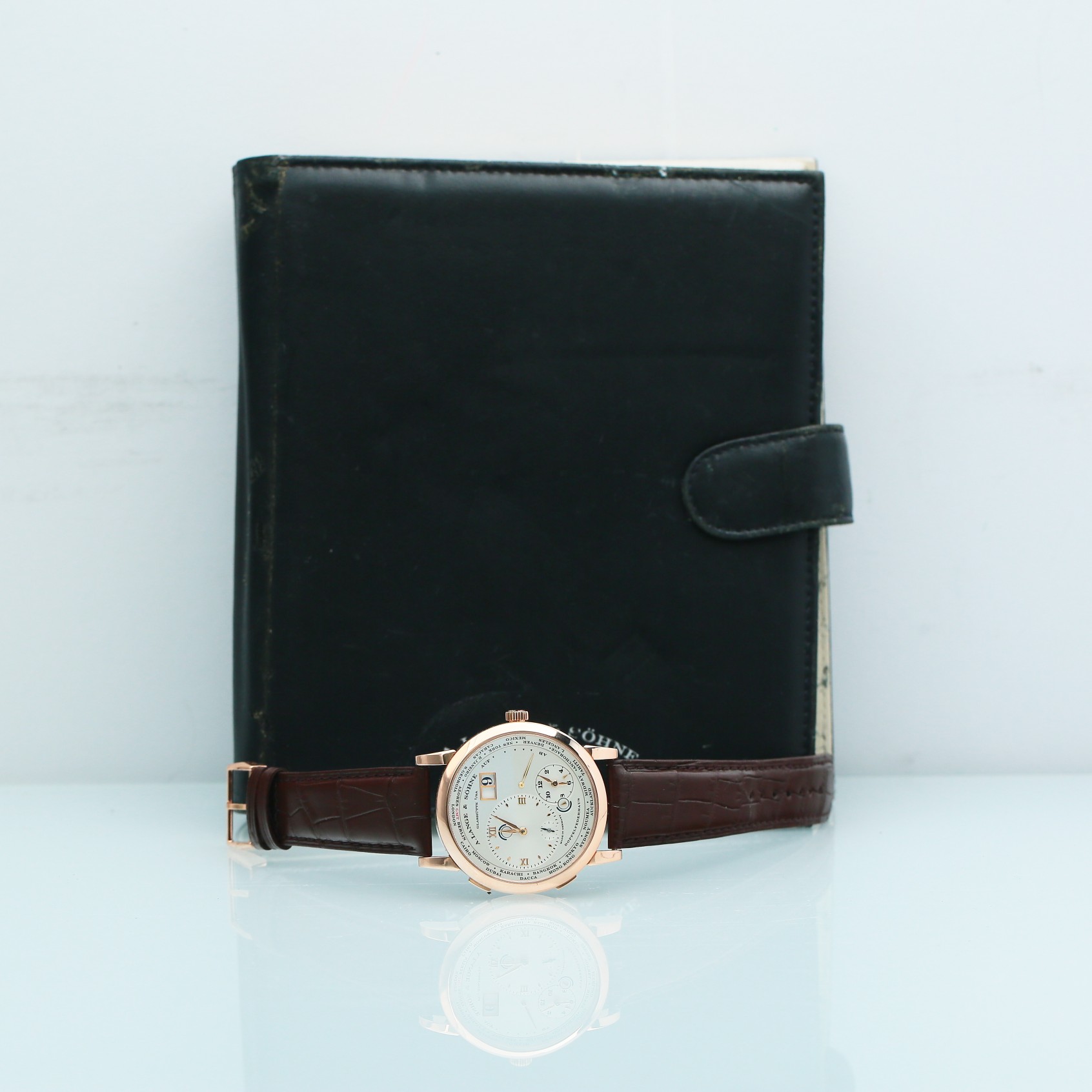 Lange 1 Timezone Rose Gold Silver Dial 41mm Product Image 8