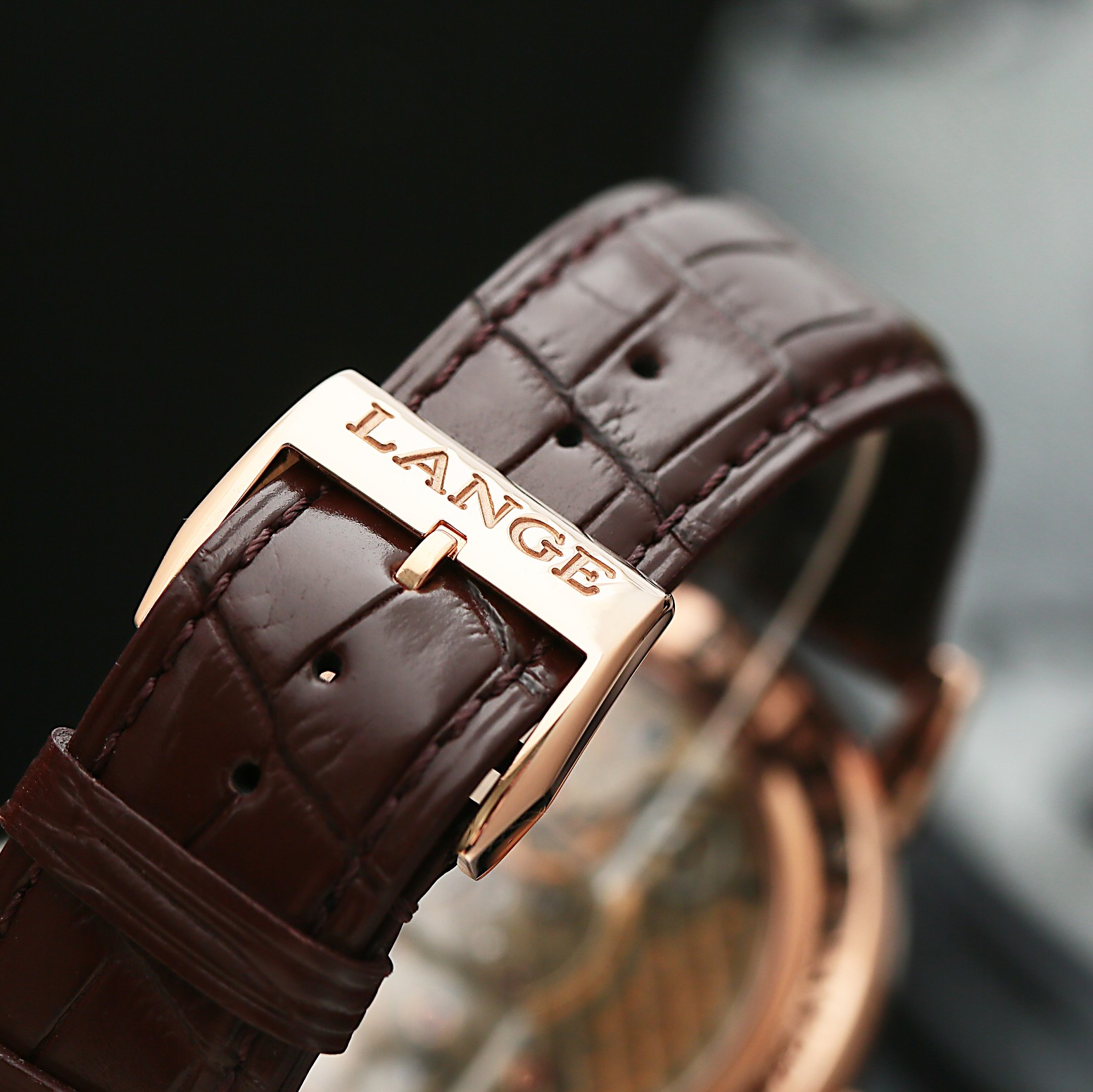 Lange 1 Timezone Rose Gold Silver Dial 41mm Product Image 7