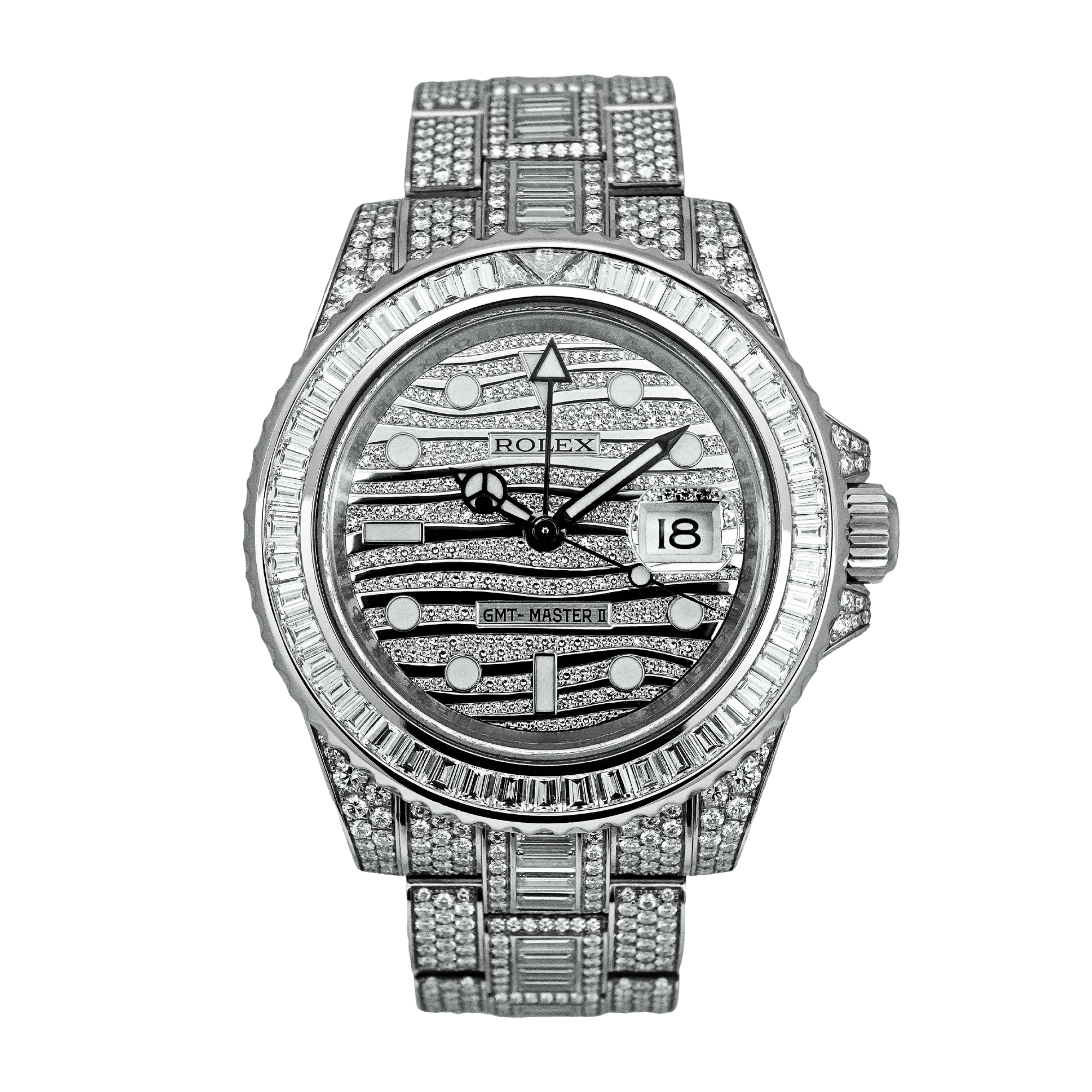 GMT-Master II White Gold Diamond Pave Dial 40mm Product Image 1