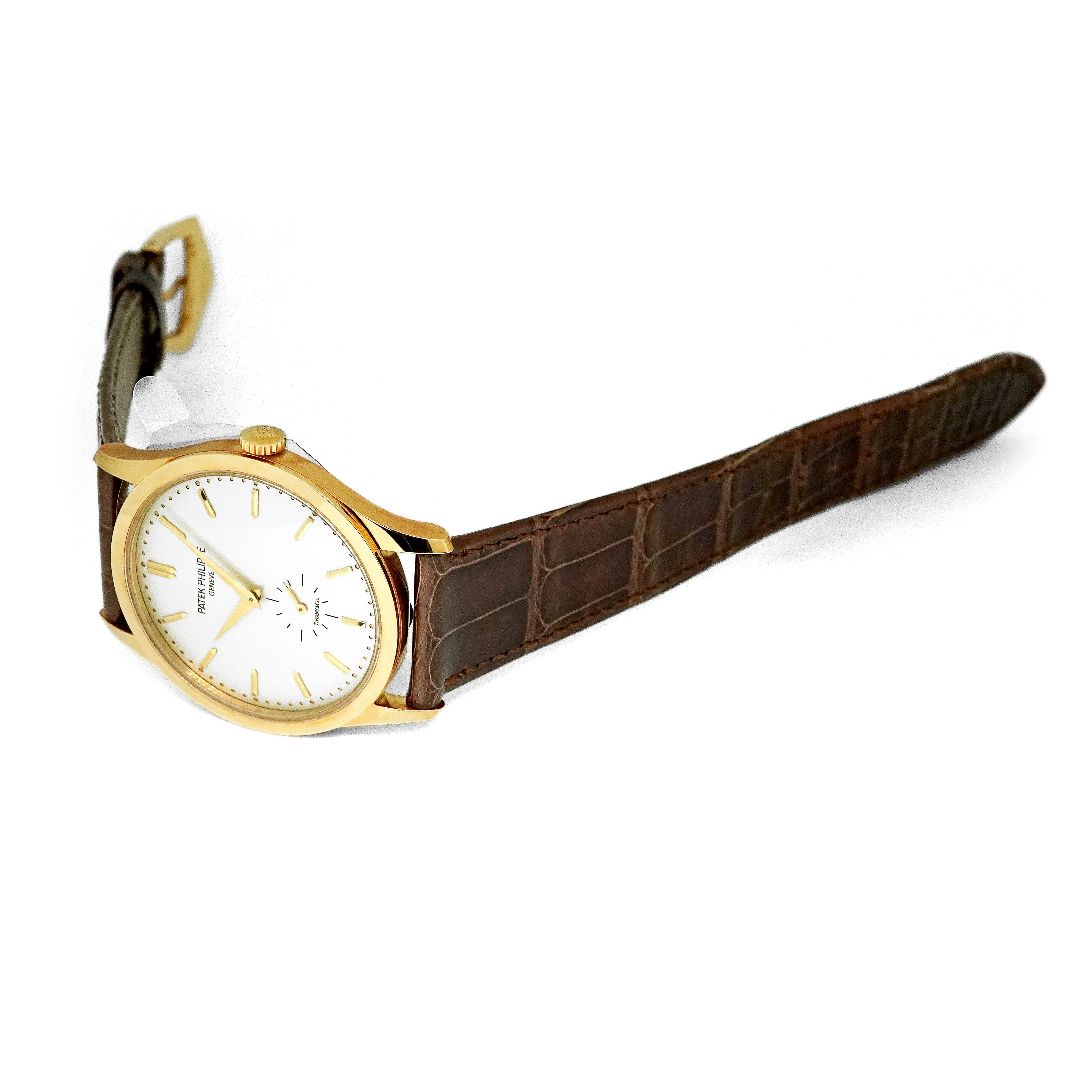 Calatrava "Tiffany" Yellow Gold White Dial 37mm Product Image 3