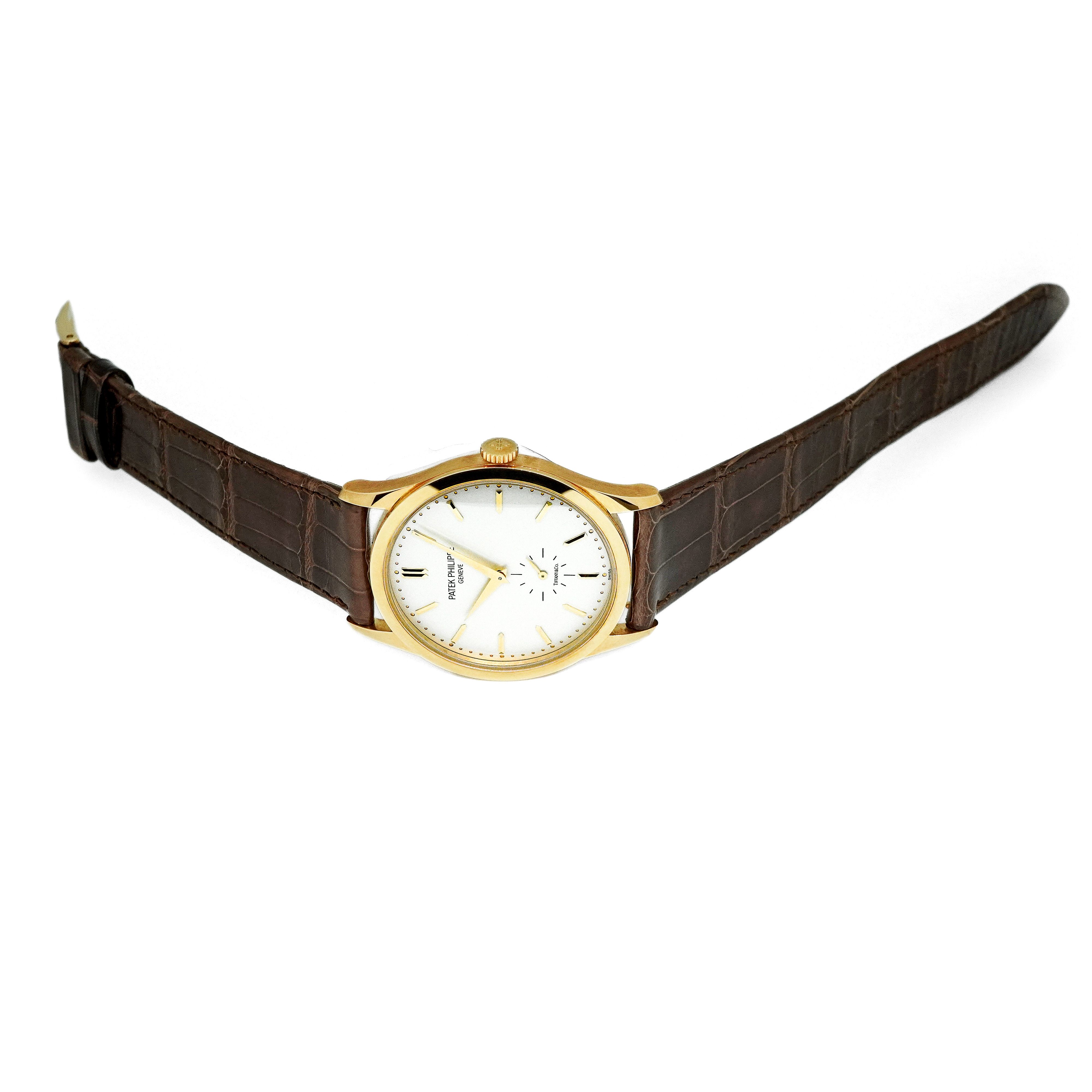 Calatrava "Tiffany" Yellow Gold White Dial 37mm Product Image 2