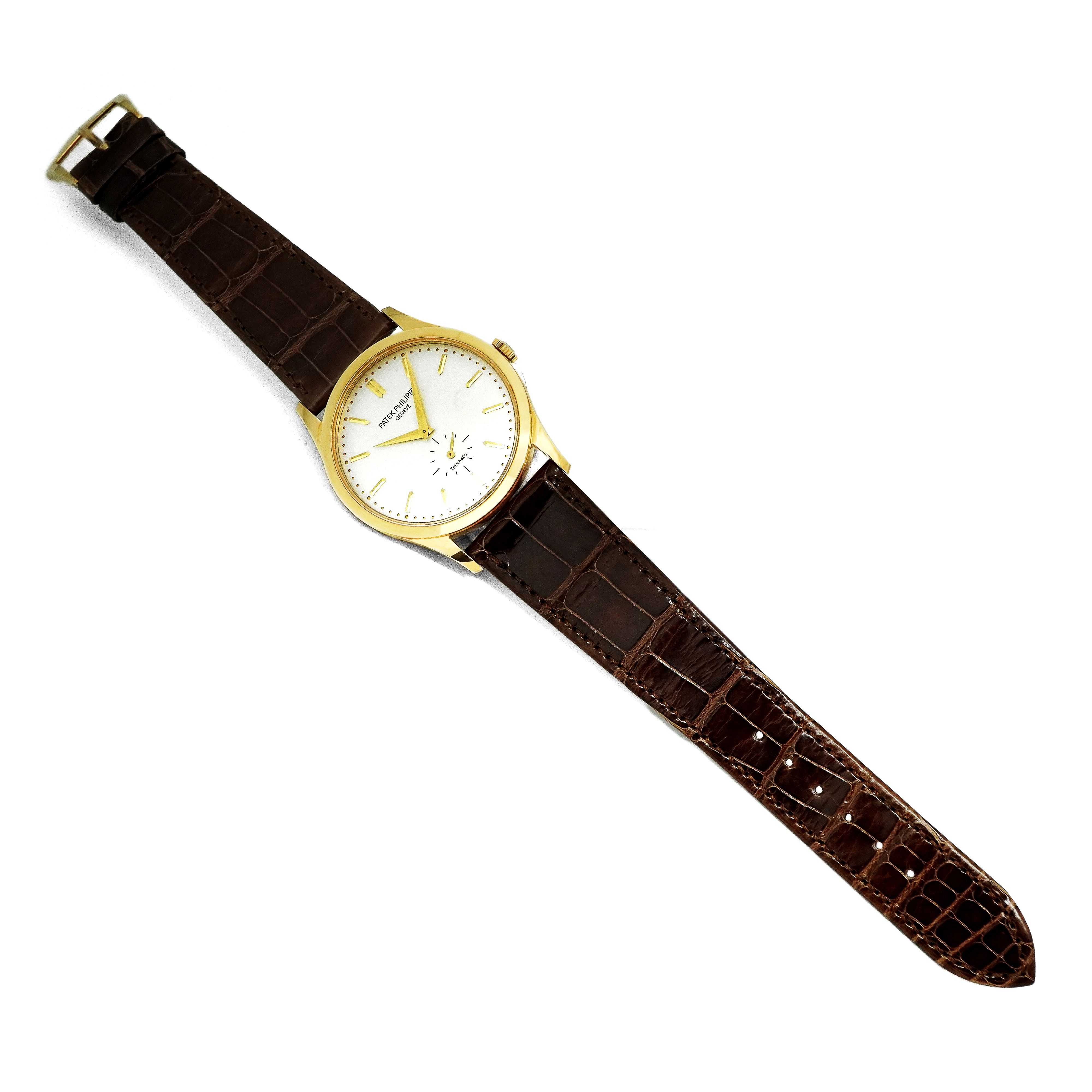 Calatrava "Tiffany" Yellow Gold White Dial 37mm Product Image 6
