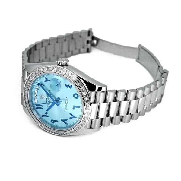 Day-Date "Khanjar" Platinum Diamond Ice Blue Dial 40mm Product Image 2