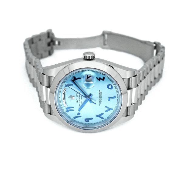 Day-Date "Khanjar" Platinum Ice Blue Dial 40mm Product Image 2