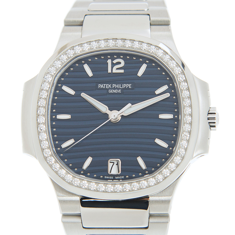 Nautilus Ladies Steel Diamond Blue Dial 35mm Product Image 4