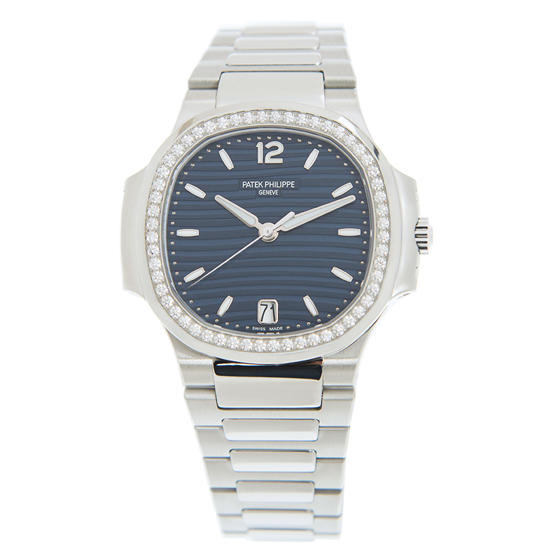 Nautilus Ladies Steel Diamond Blue Dial 35mm Product Image 2
