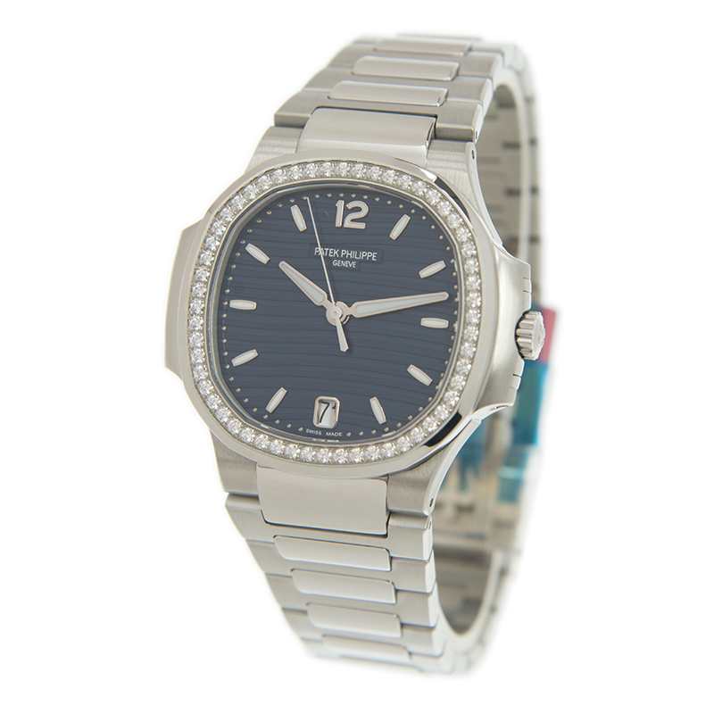 Nautilus Ladies Steel Diamond Blue Dial 35mm Product Image 3