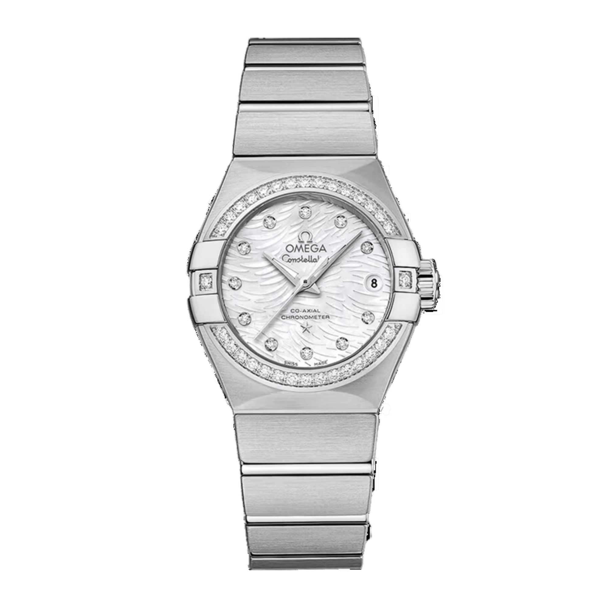 Constellation Steel Diamond Mother of Pearl Dial 27mm Product Image 1