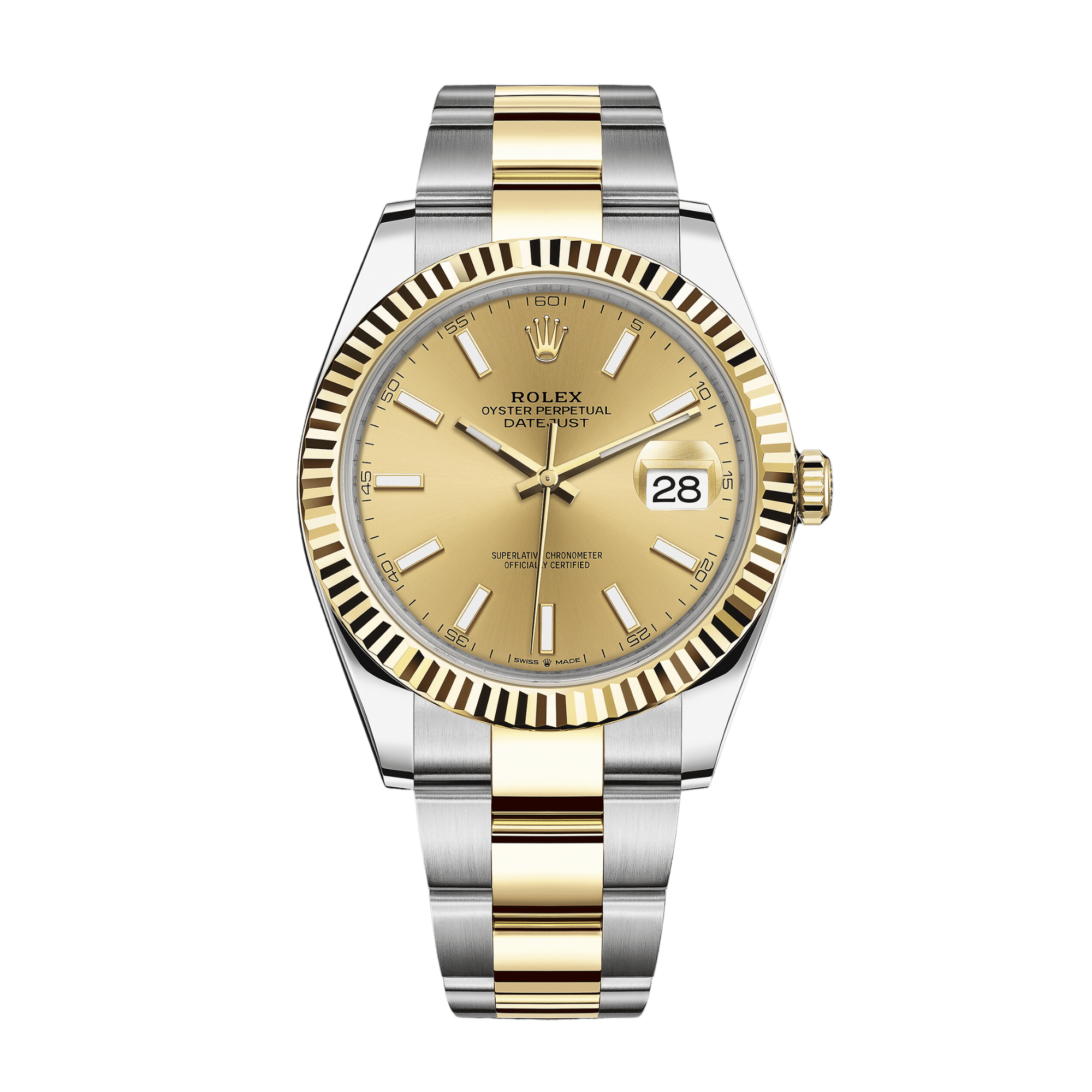Datejust Rolesor Yellow Gold Steel Champagne Dial 41mm Product Image