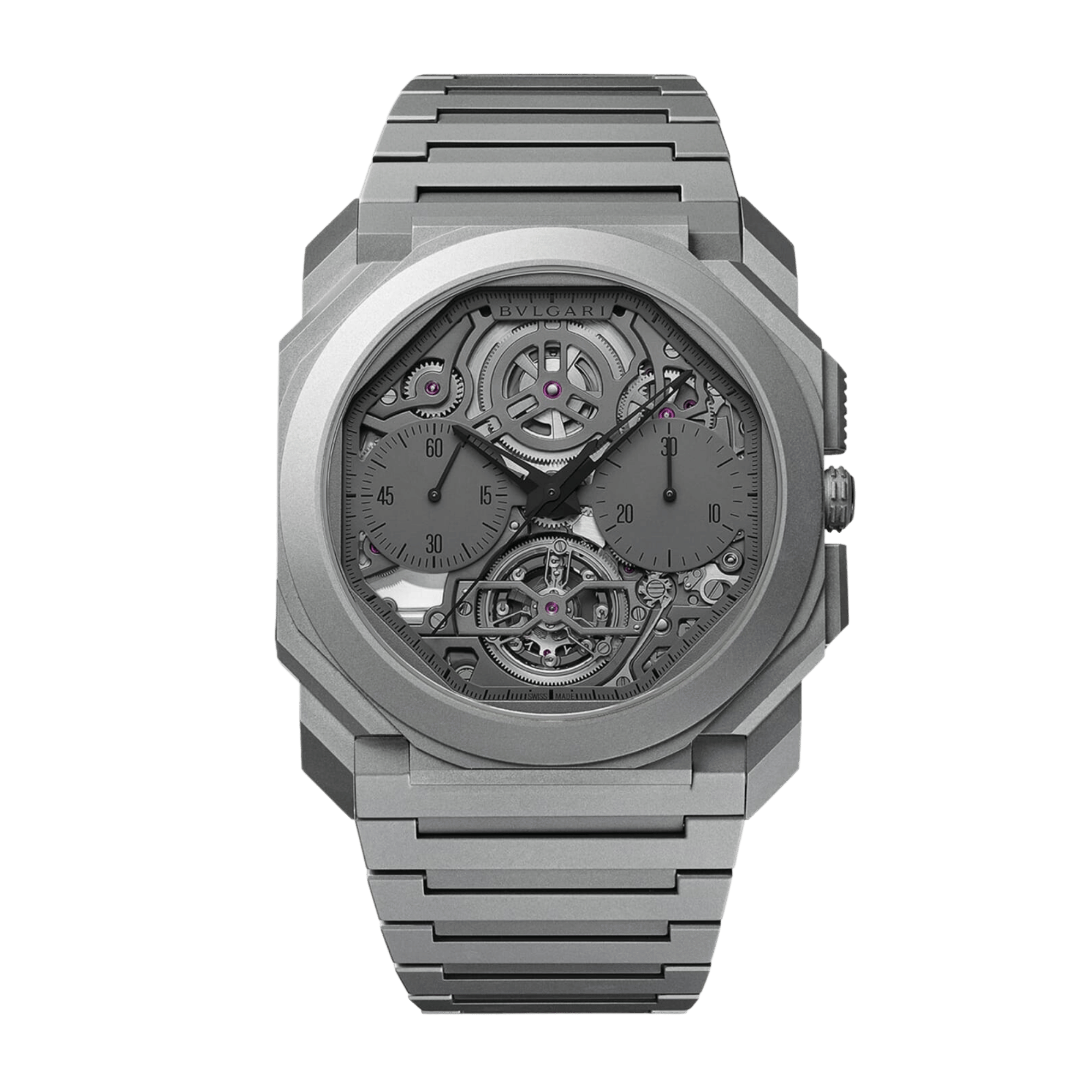 Octo Finissimo Tourbillon Chronograph Titanium Grey Dial 43mm Product Image
