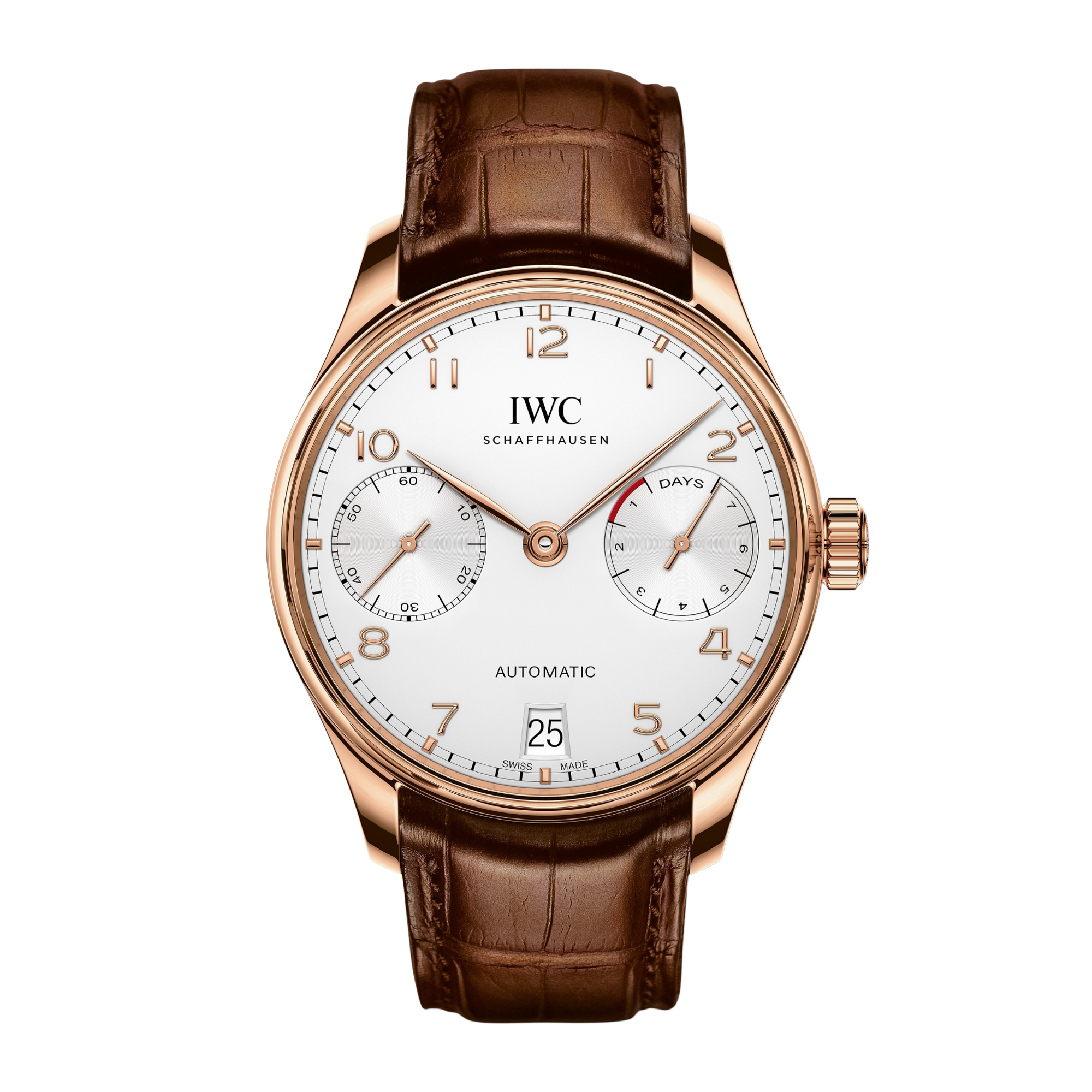 Portugieser Rose Gold Silver Dial 42mm Product Image 1