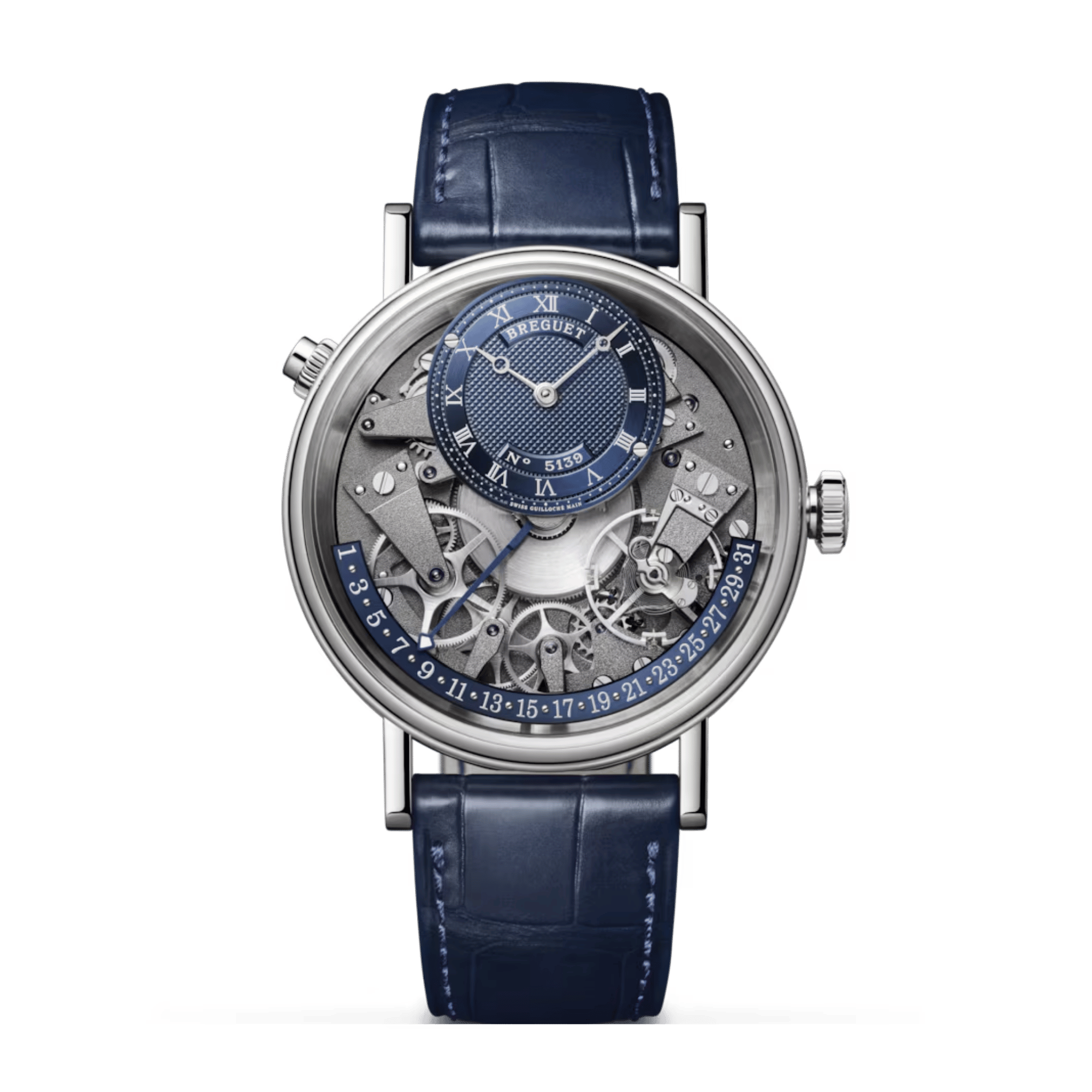 Tradition Quantième Rétrograde Platinum Blue Dial 40mm Product Image 1
