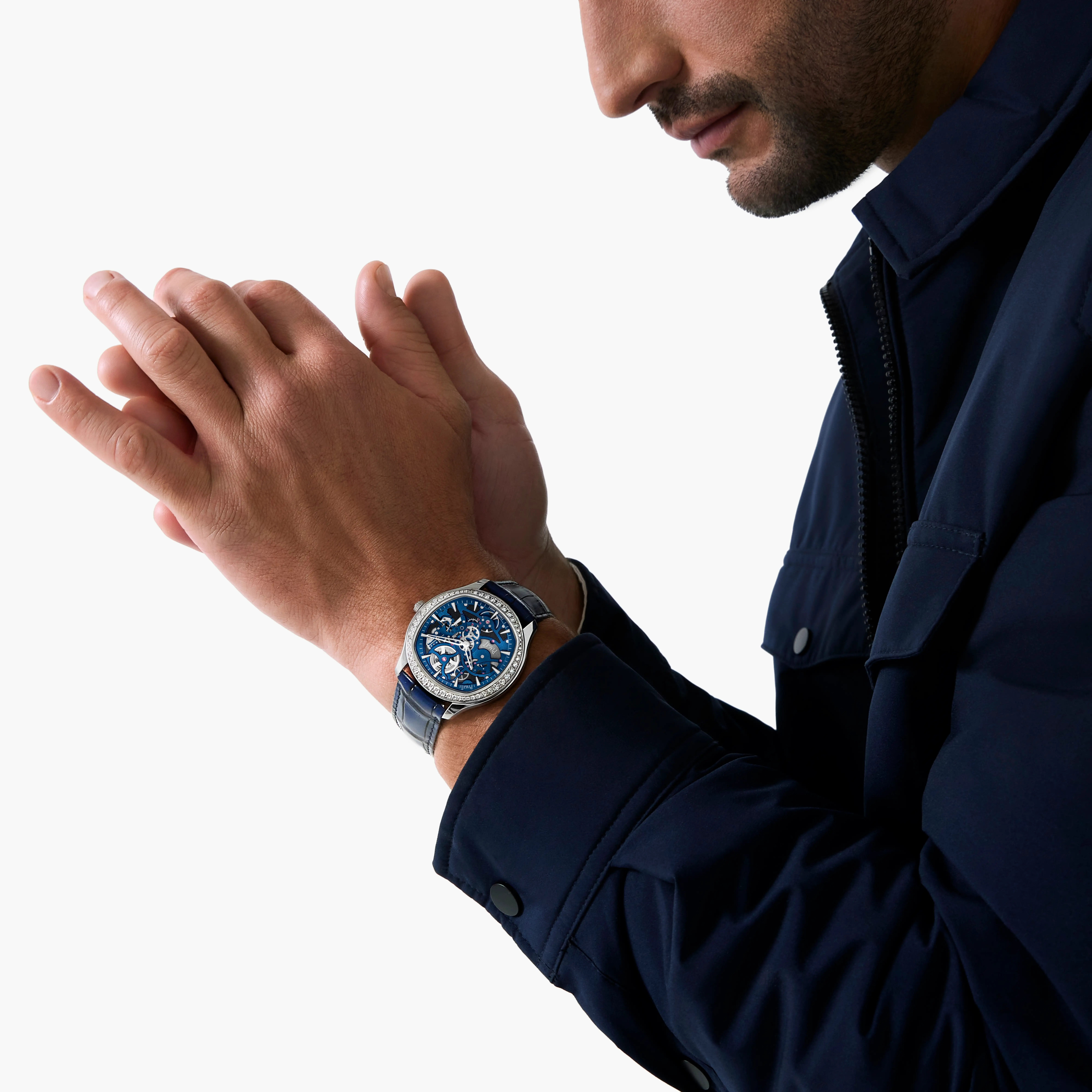 Polo White Gold Diamond Skeleton Dial 42mm Product Image 4