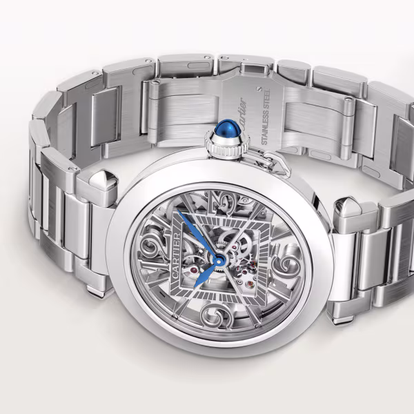 Pasha de Cartier Steel Skeleton Dial 41mm Product Image 4