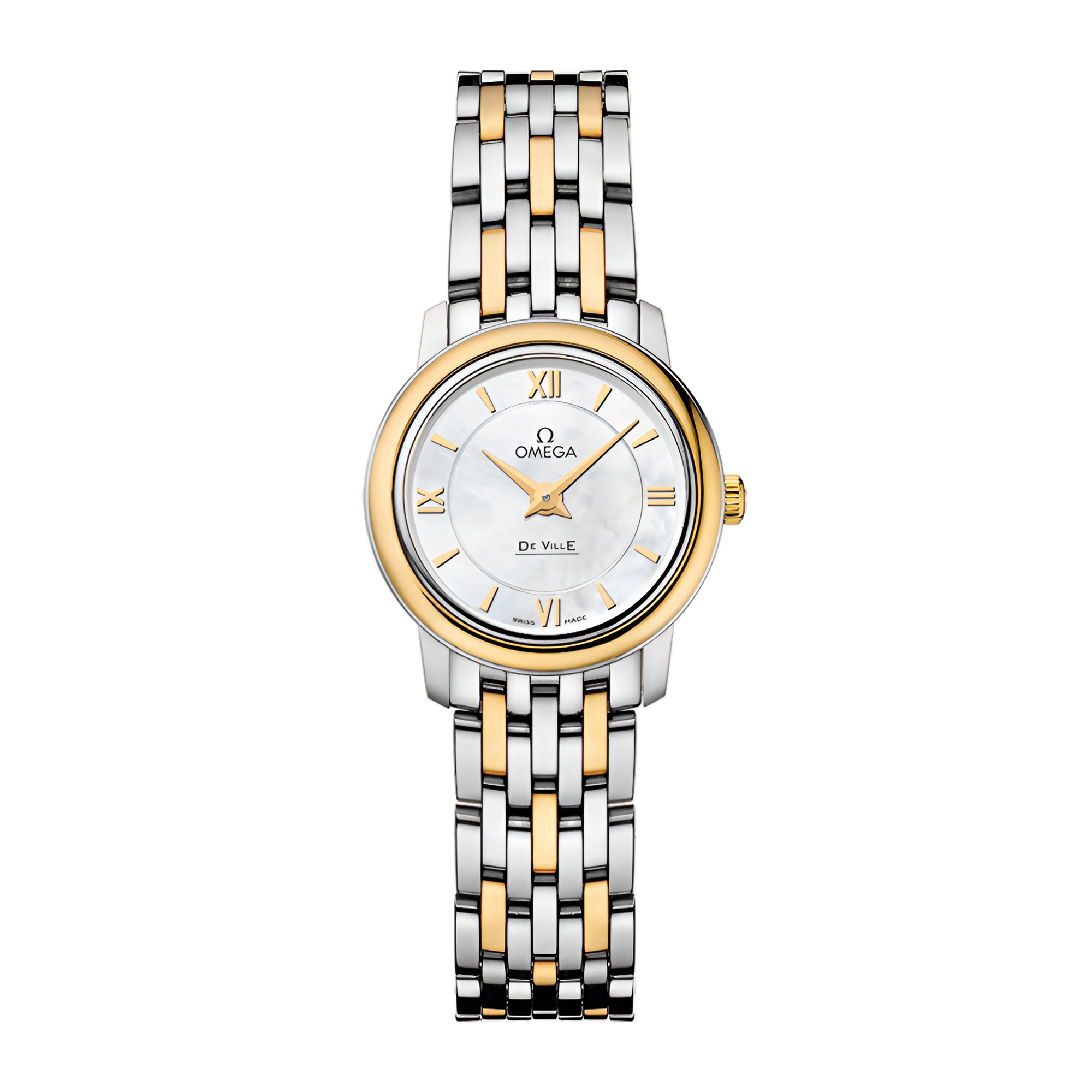 De Ville Yellow Gold & Steel White Dial 24mm Product Image 1