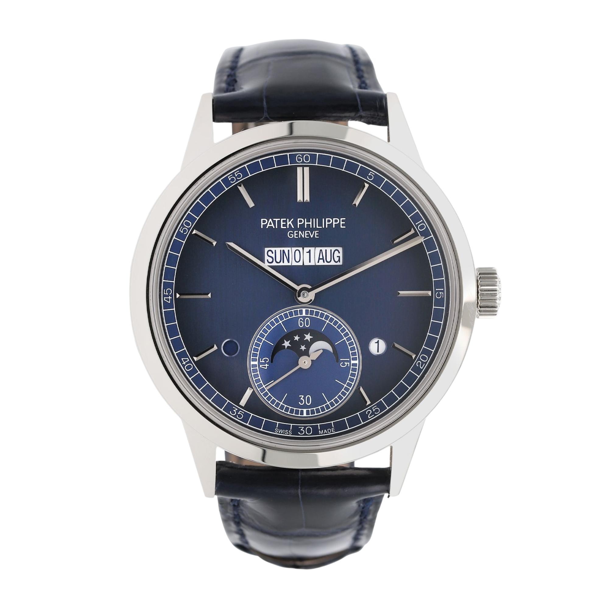 In-Line Perpetual Calendar Platinum Blue Dial 41mm Product Image 1