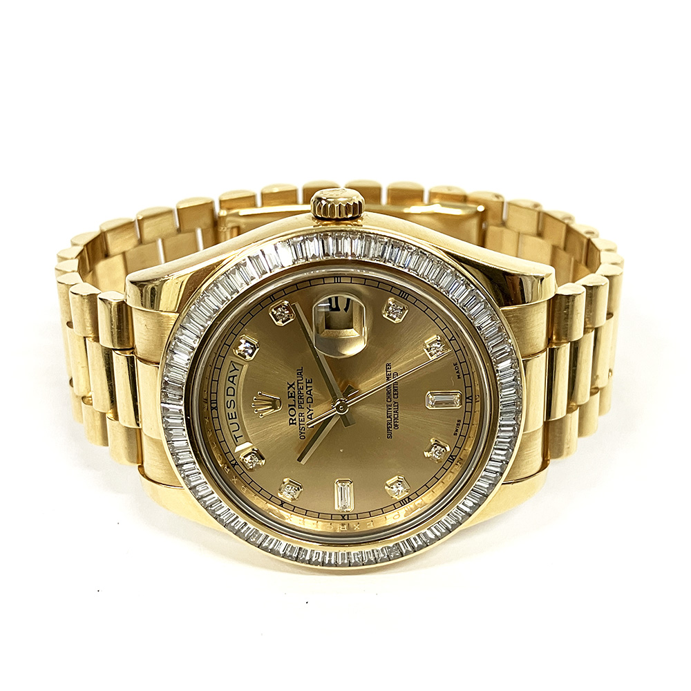 Day-Date Yellow Gold Diamond Champagne Dial 41mm Product Image 2