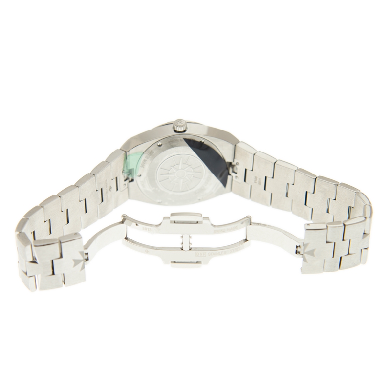 Overseas Quartz Steel Diamond Black Dial 33mm Product Image 5