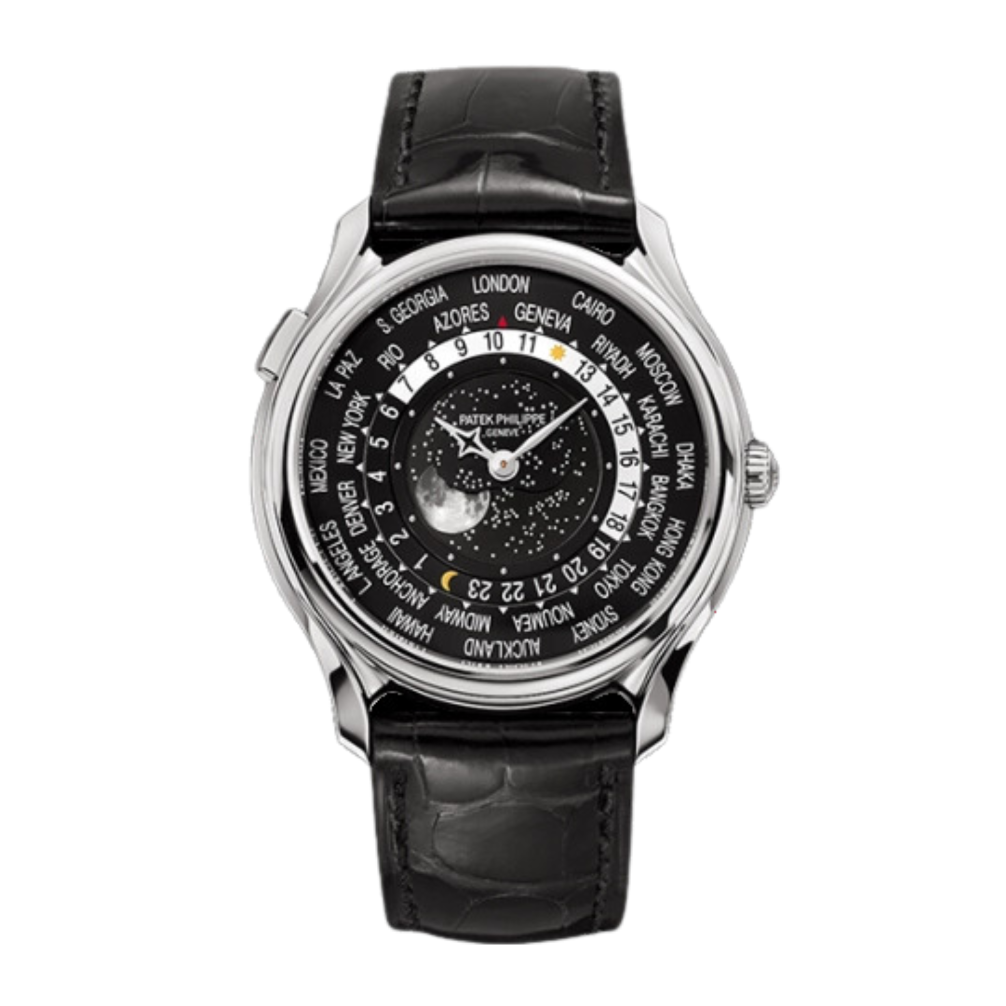 World Time Moon White Gold "175th Anniversary" Black Dial 40mm Product Image 1