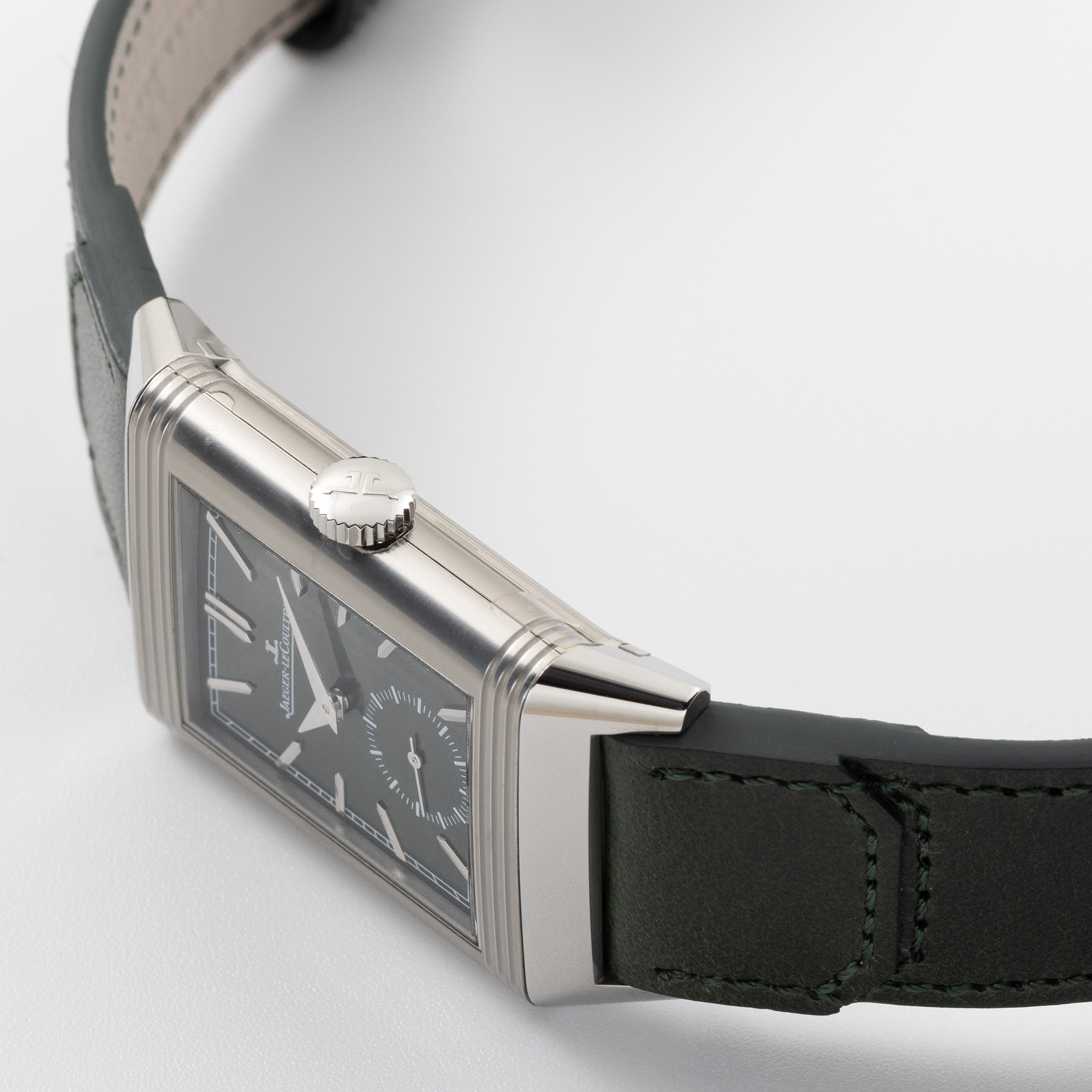 Reverso Tribute Monoface Steel Green Dial 27mm Product Image 2