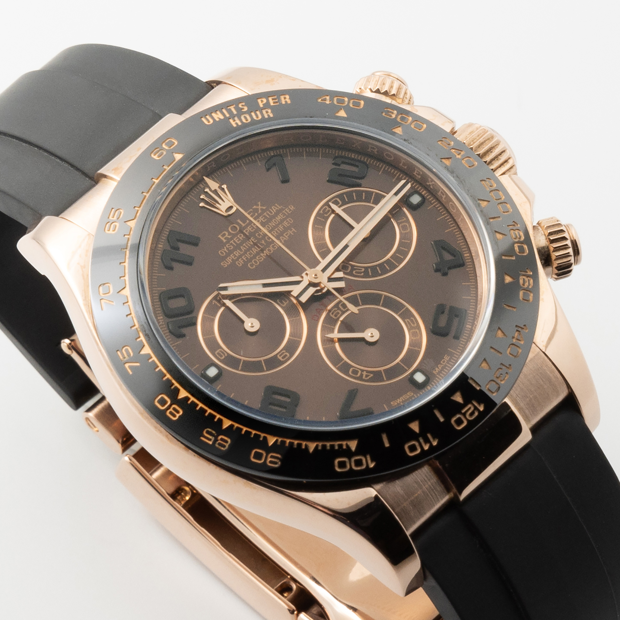 Daytona Rose Gold Oysterflex Brown Dial 40mm Product Image 1