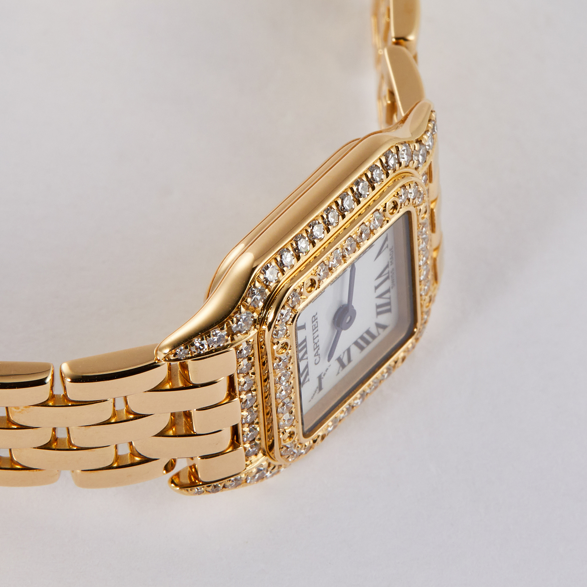 Mini Panthere Yellow Gold Diamond White Dial 17mm Product Image 3